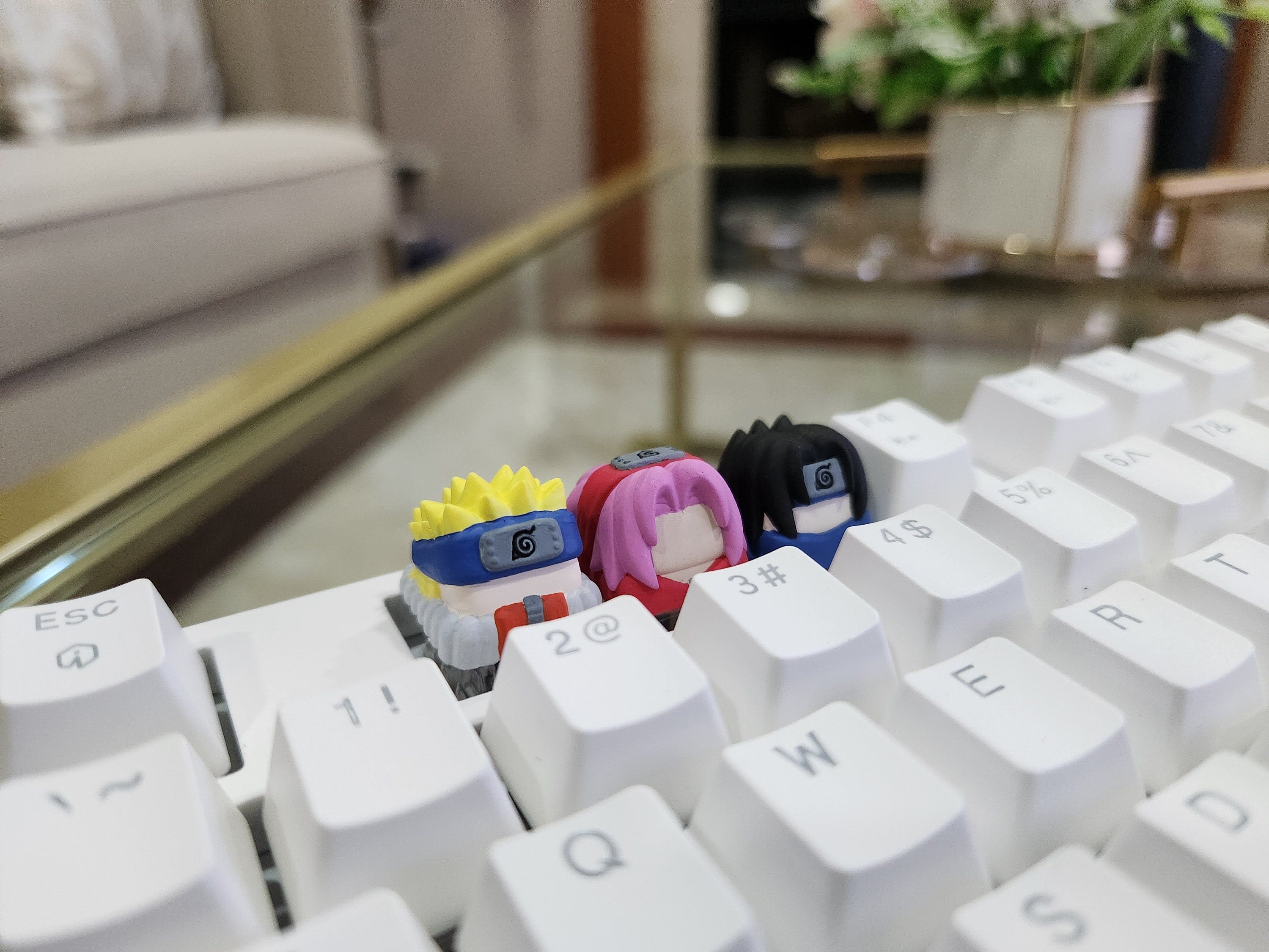 Anime Keycap - Hand Painted, Cute Keycap Designs, Cherry MX, Hiko3D