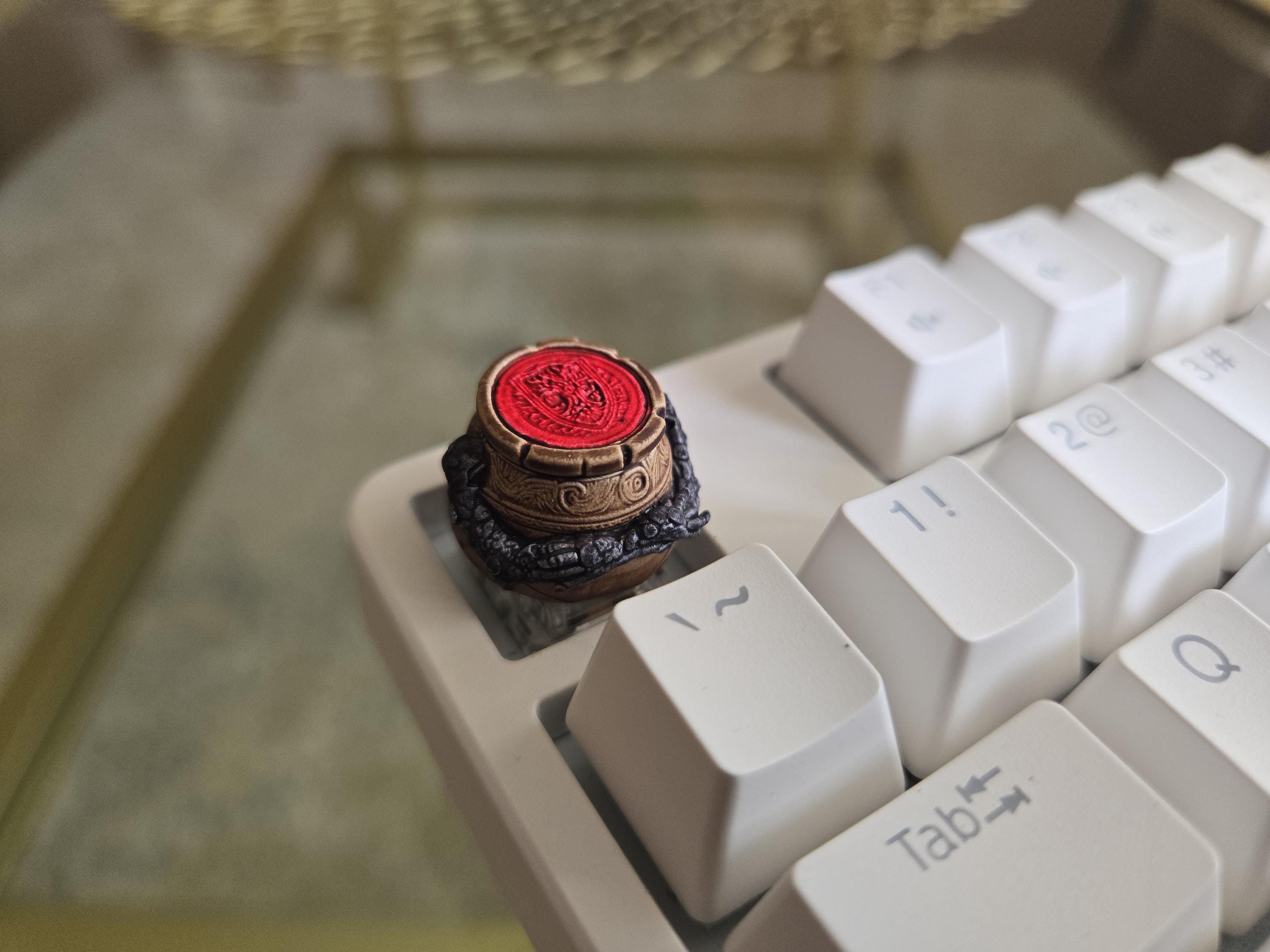 Alexander Pot Video Game Fanart Keycap - Hand Painted Cute Keycap Designs, Cherry MX
