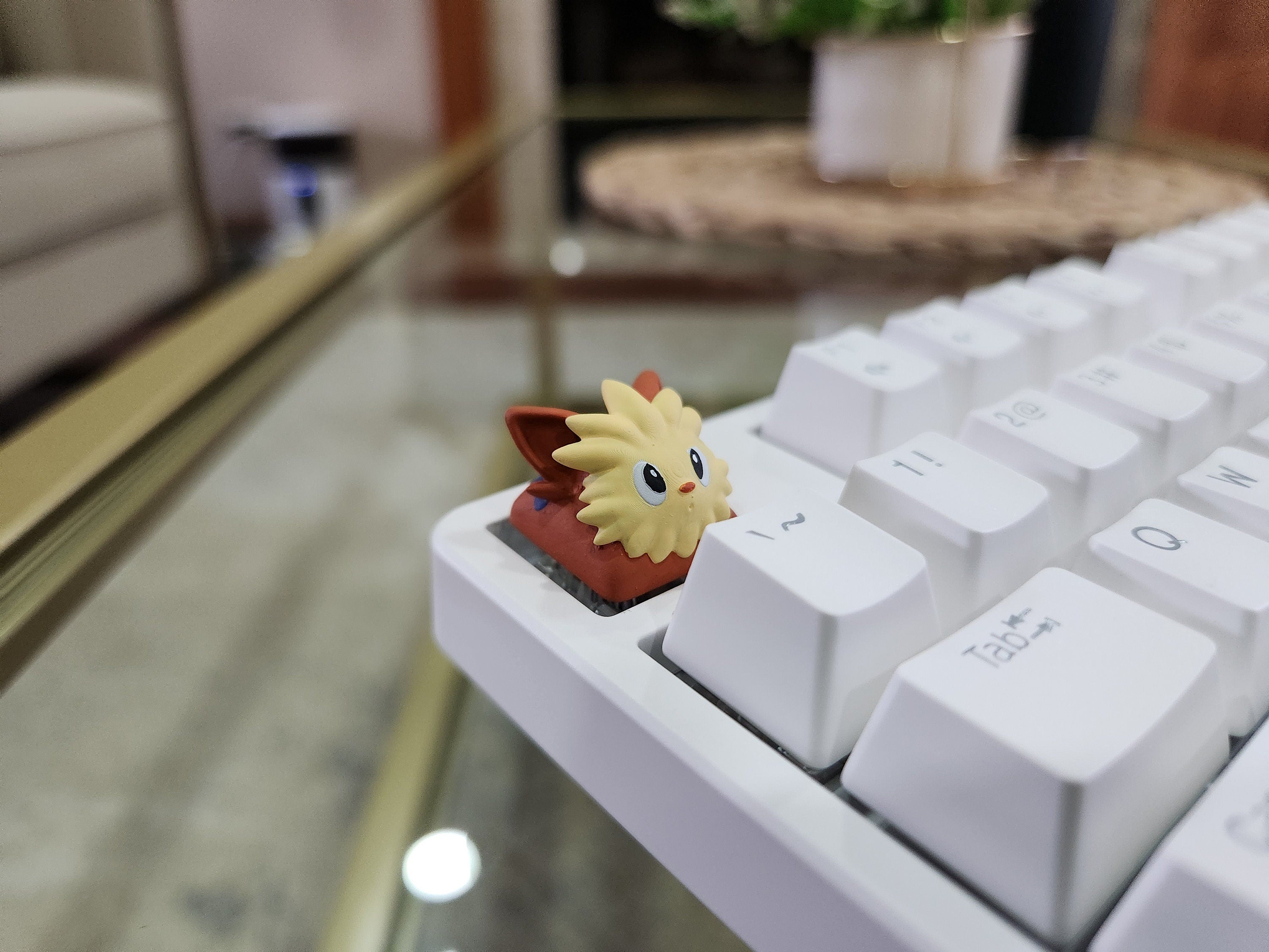 Anime Lillipup Keycap - Hand Painted Cute Keycap Designs, Cherry MX