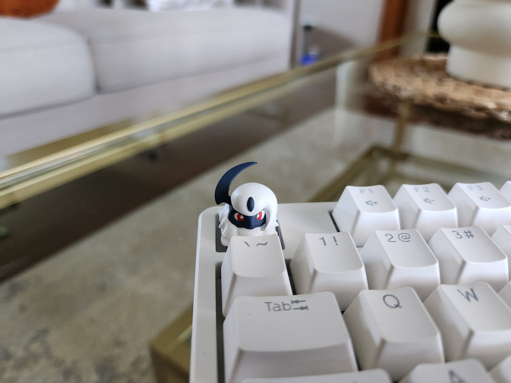 Anime Absol Keycap - Hand Painted Cute Keycap Designs, Cherry MX
