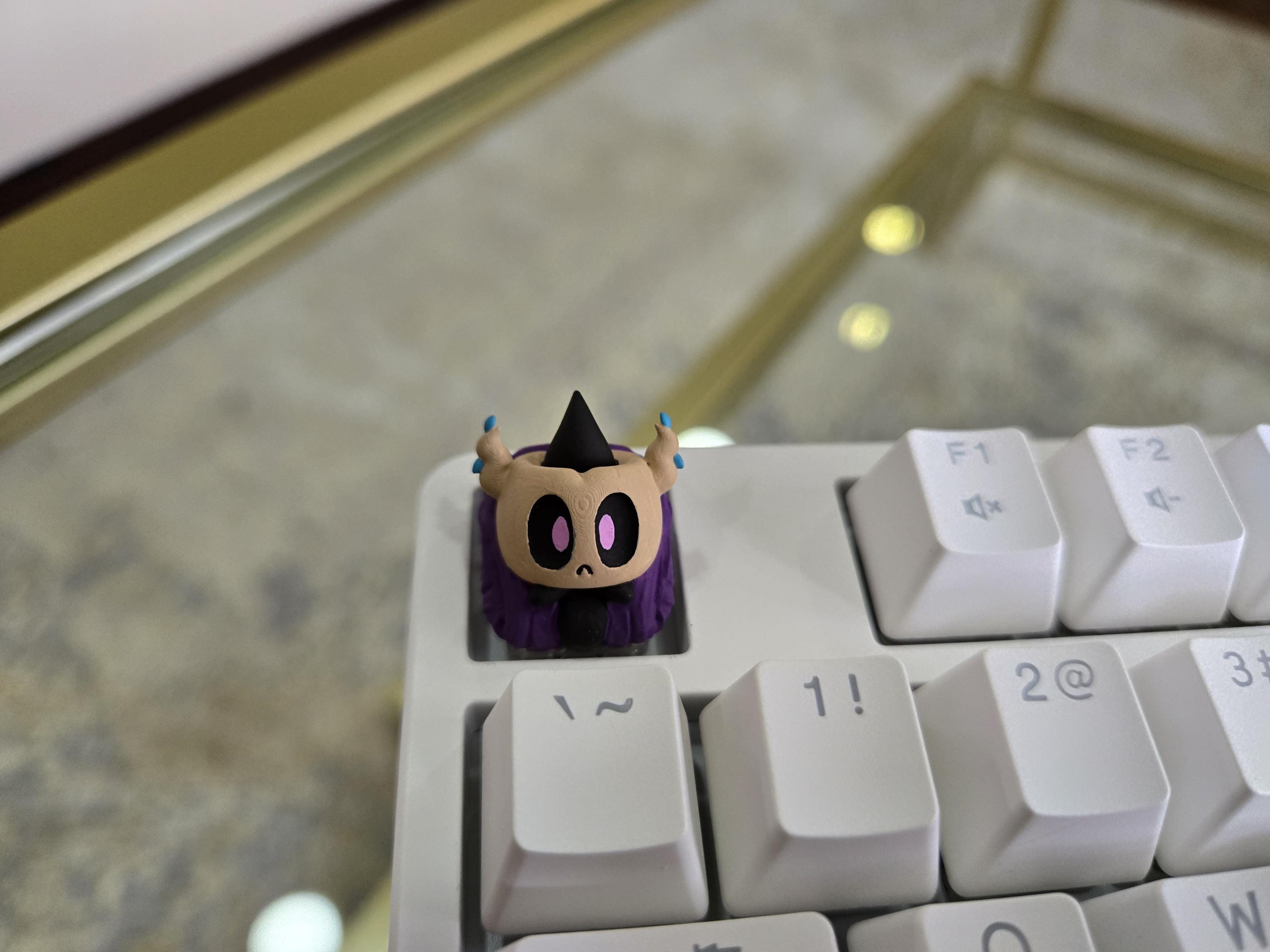 Anime Phantump Keycap - Halloween Hand Painted Cute Keycap Designs, Cherry MX