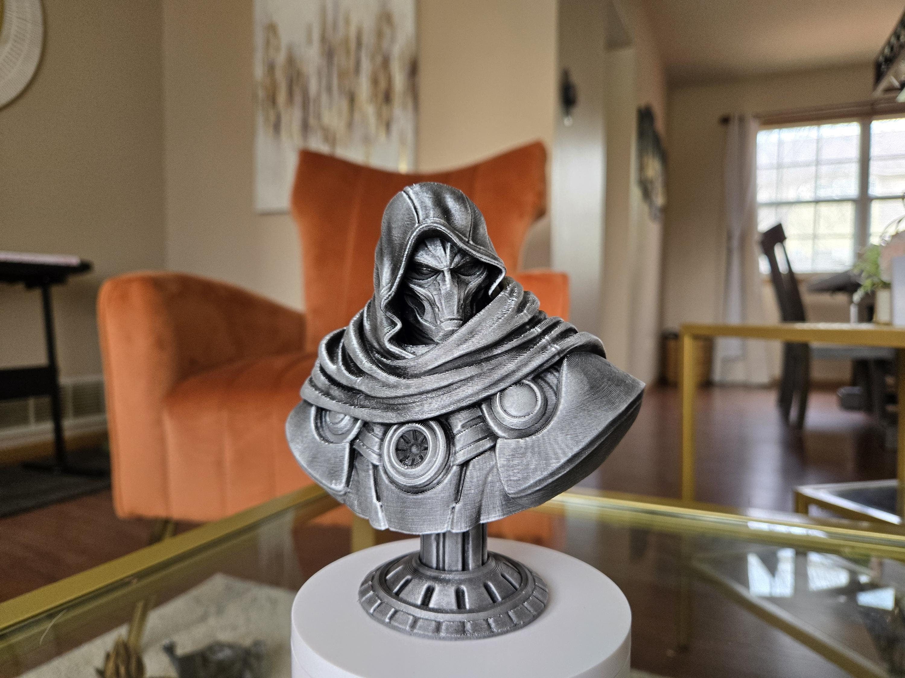Doom Comic Bust Figure - Perfect for Comic Collectors! - Hand Painted, 5.5" Tall