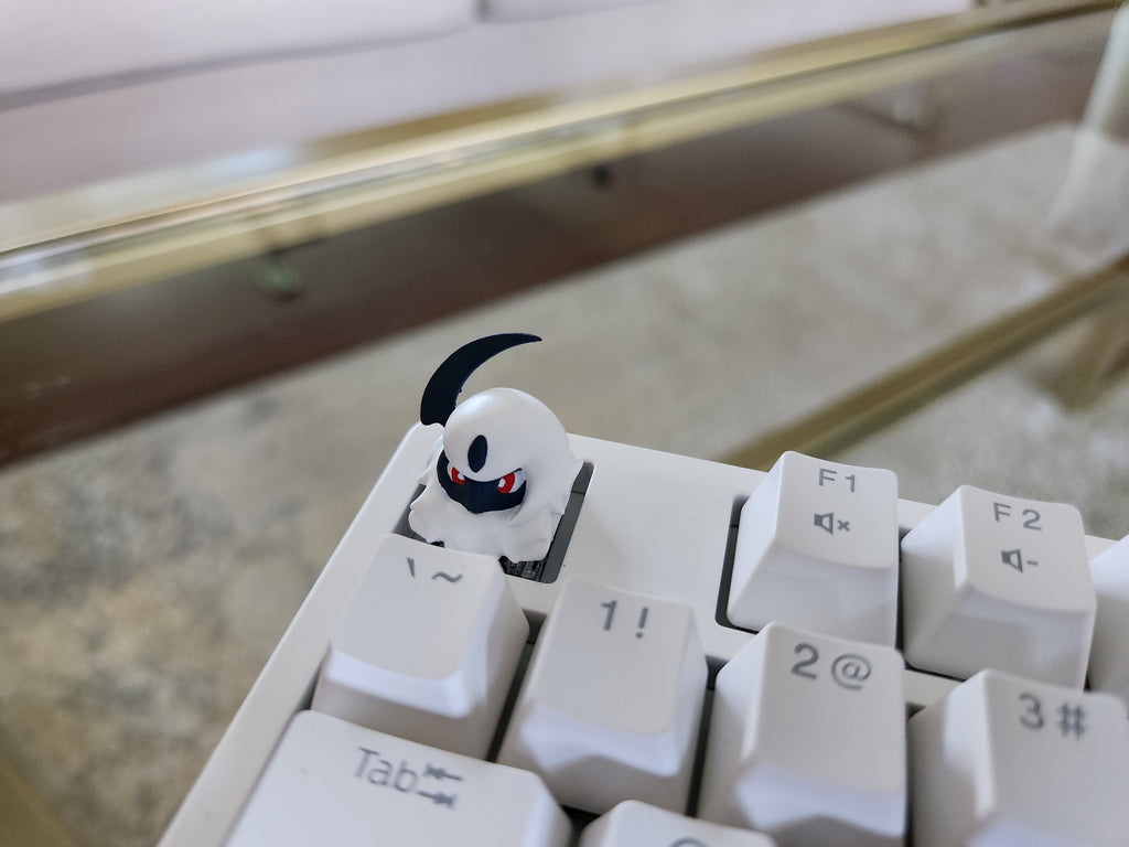 Anime Absol Keycap - Hand Painted Cute Keycap Designs, Cherry MX