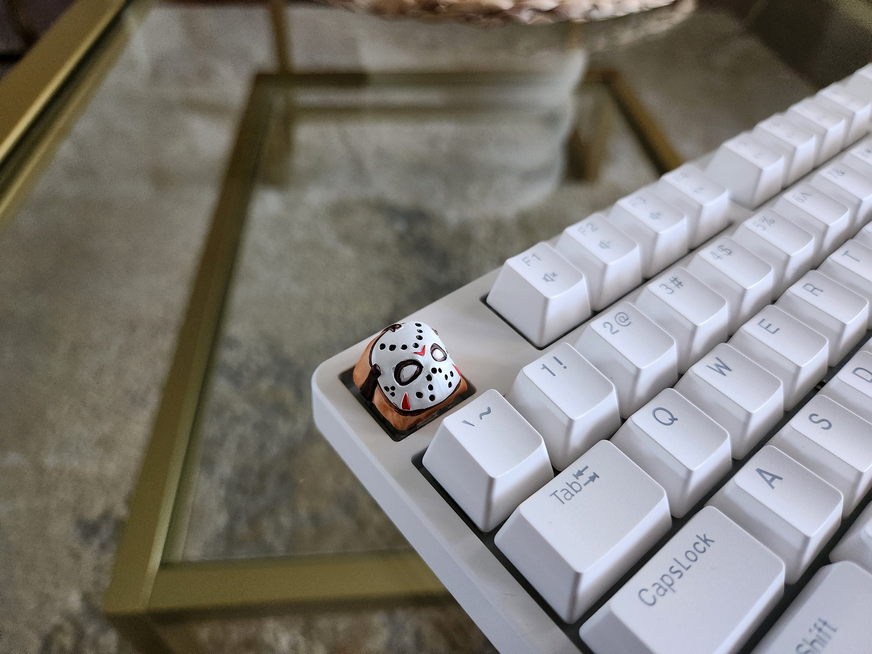 Jason Movie Keycap - Hand Painted Cute Keycap Designs, Cherry MX