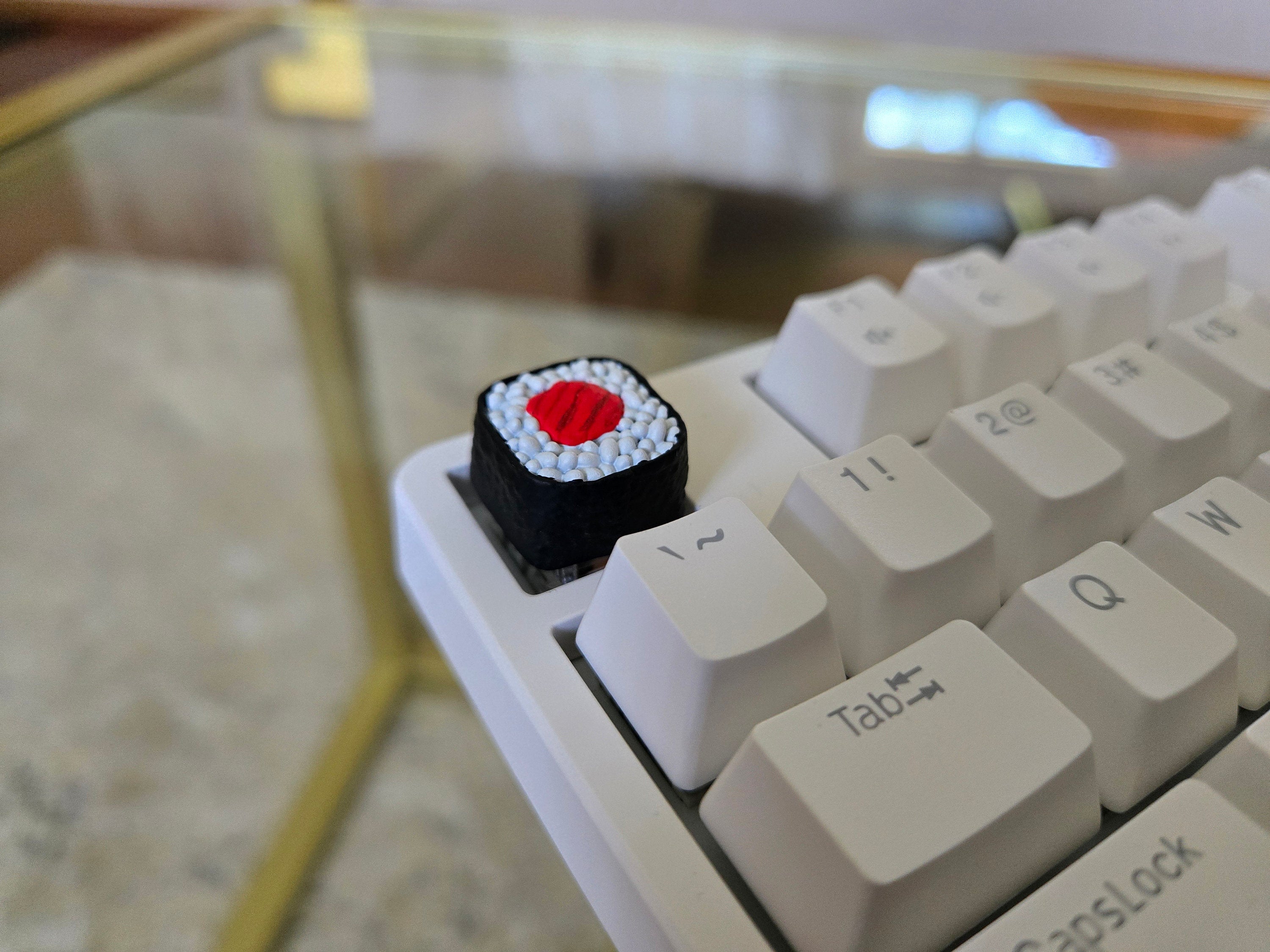 Sushi Keycap - Hand Painted Cute Keycap Designs, Cherry MX