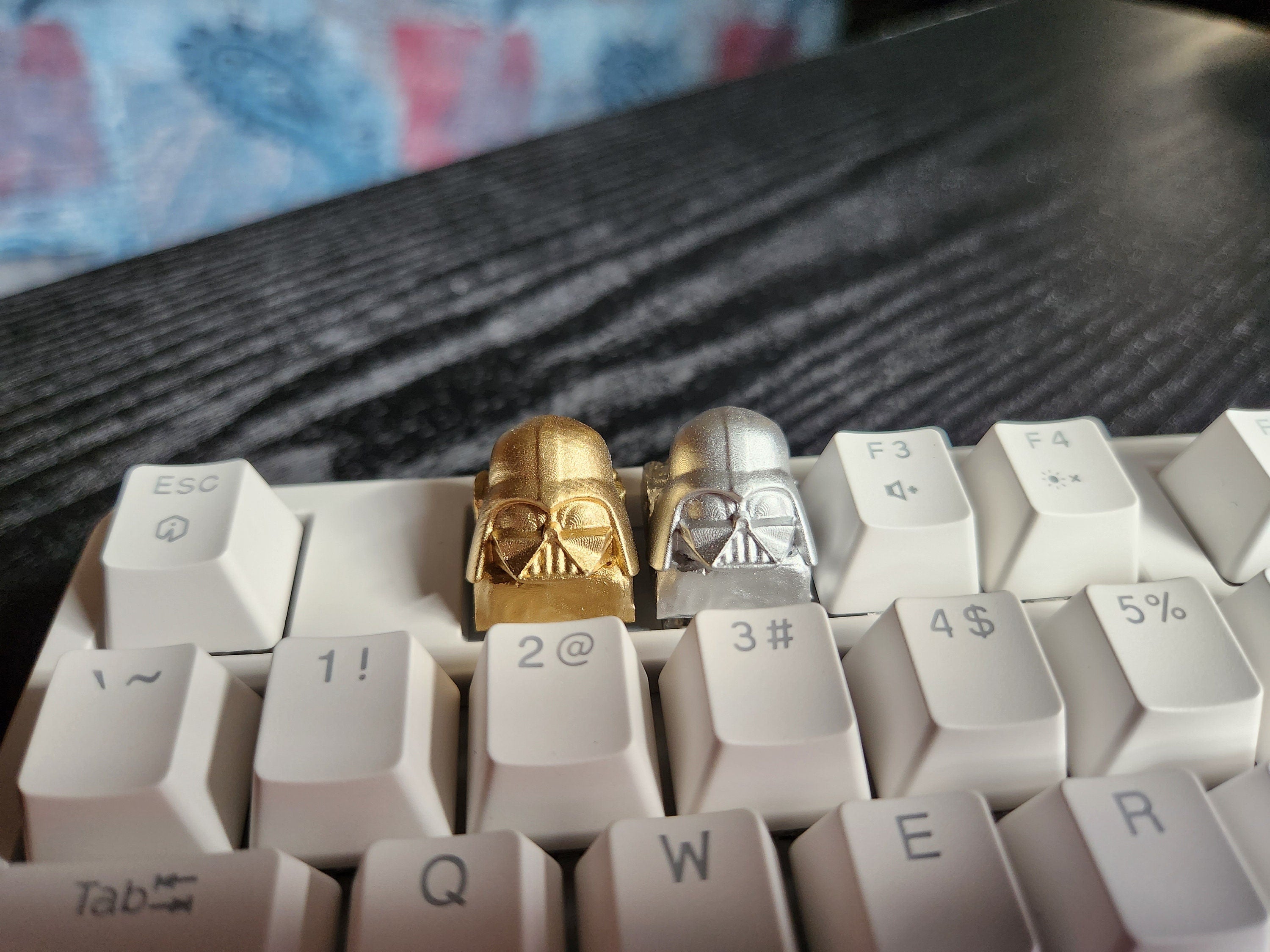 Video Game Metallic Keycap - Hand Painted Cute Keycap Designs, My Hero, Cherry MX