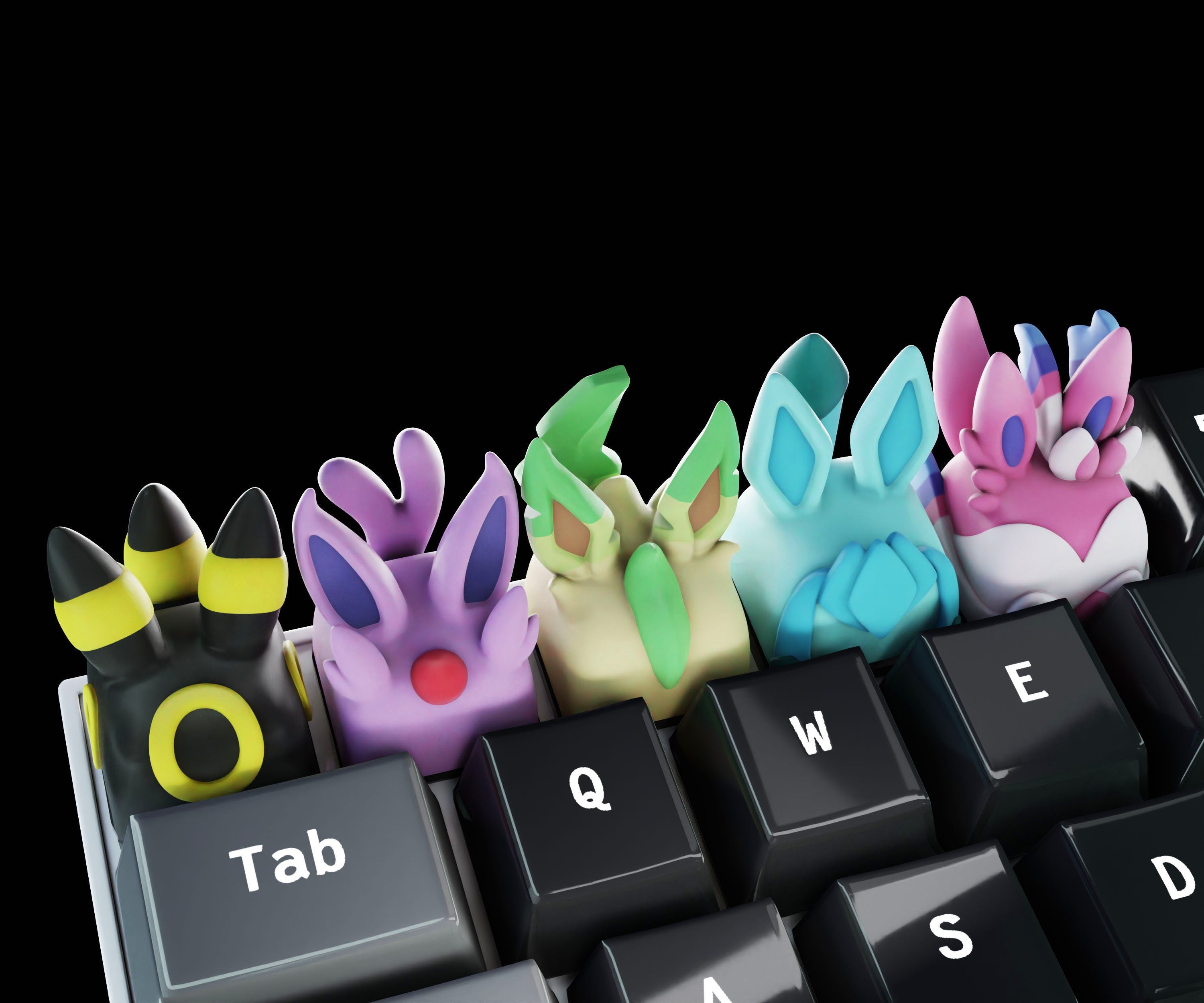 Anime Keycaps - Hand Painted Cute Keycap Designs, Cherry MX