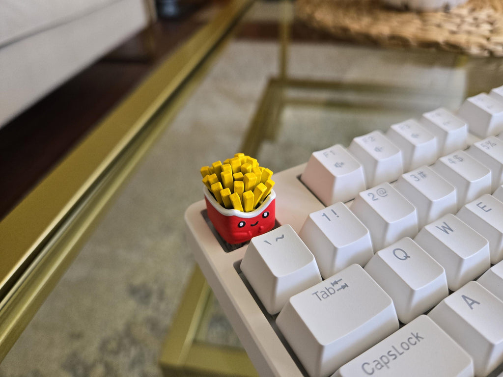 Fries Food Keycap - Hand Painted Cute Keycap Designs, Cherry MX