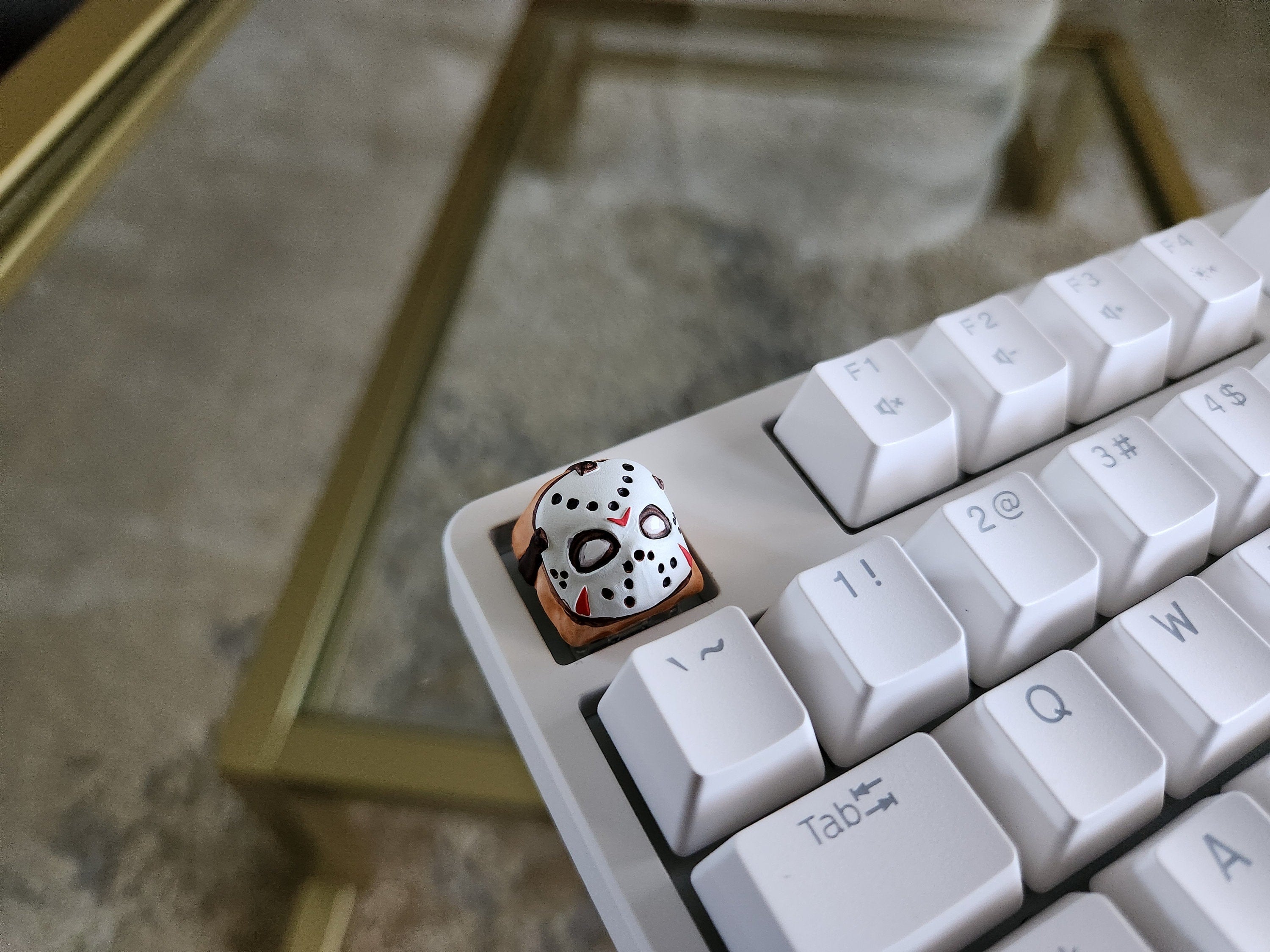 Jason Movie Keycap - Hand Painted Cute Keycap Designs, Cherry MX