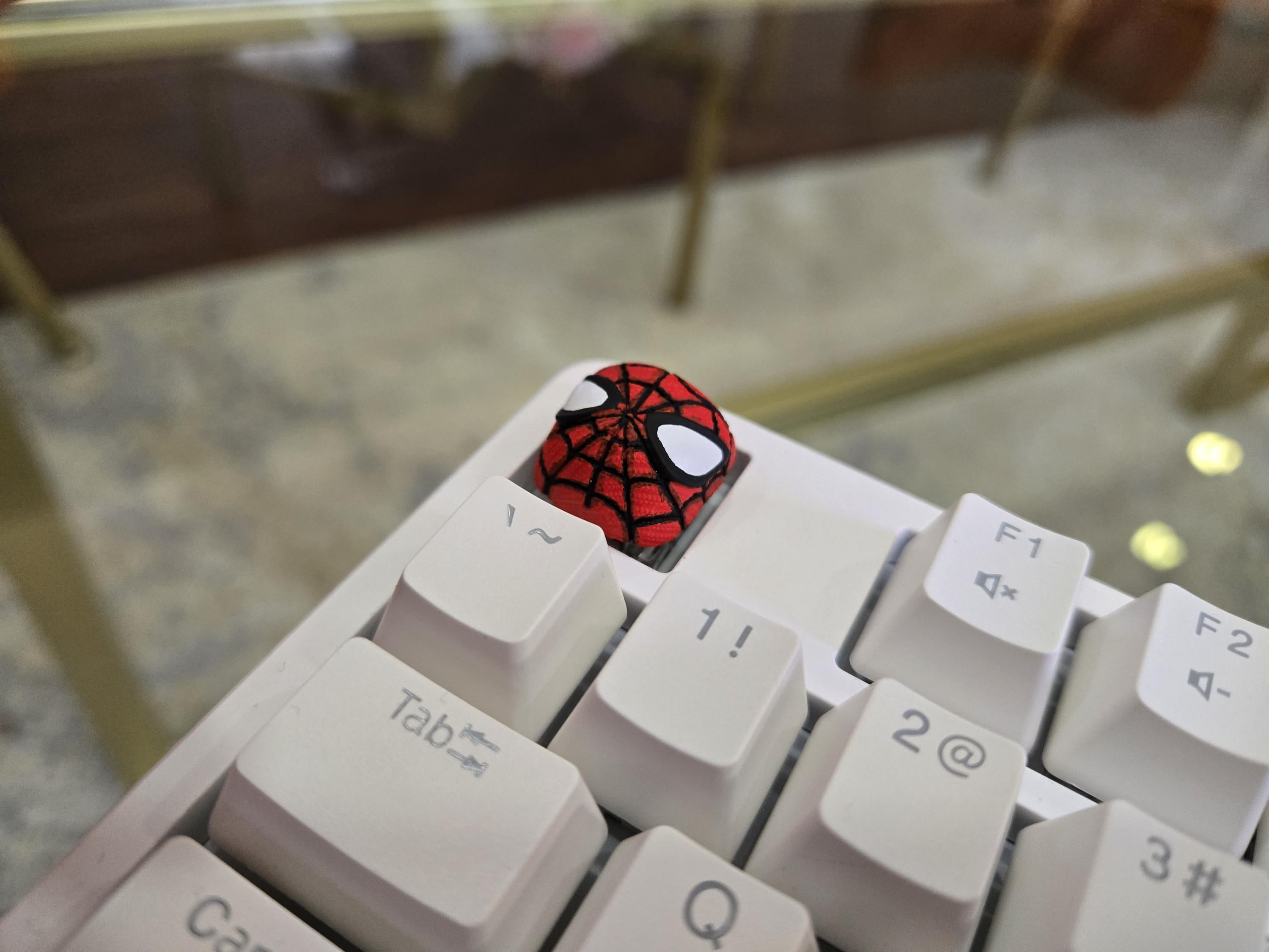 Video Game Spider Keycap - Hand Painted Cute Keycap Designs, Cherry MX