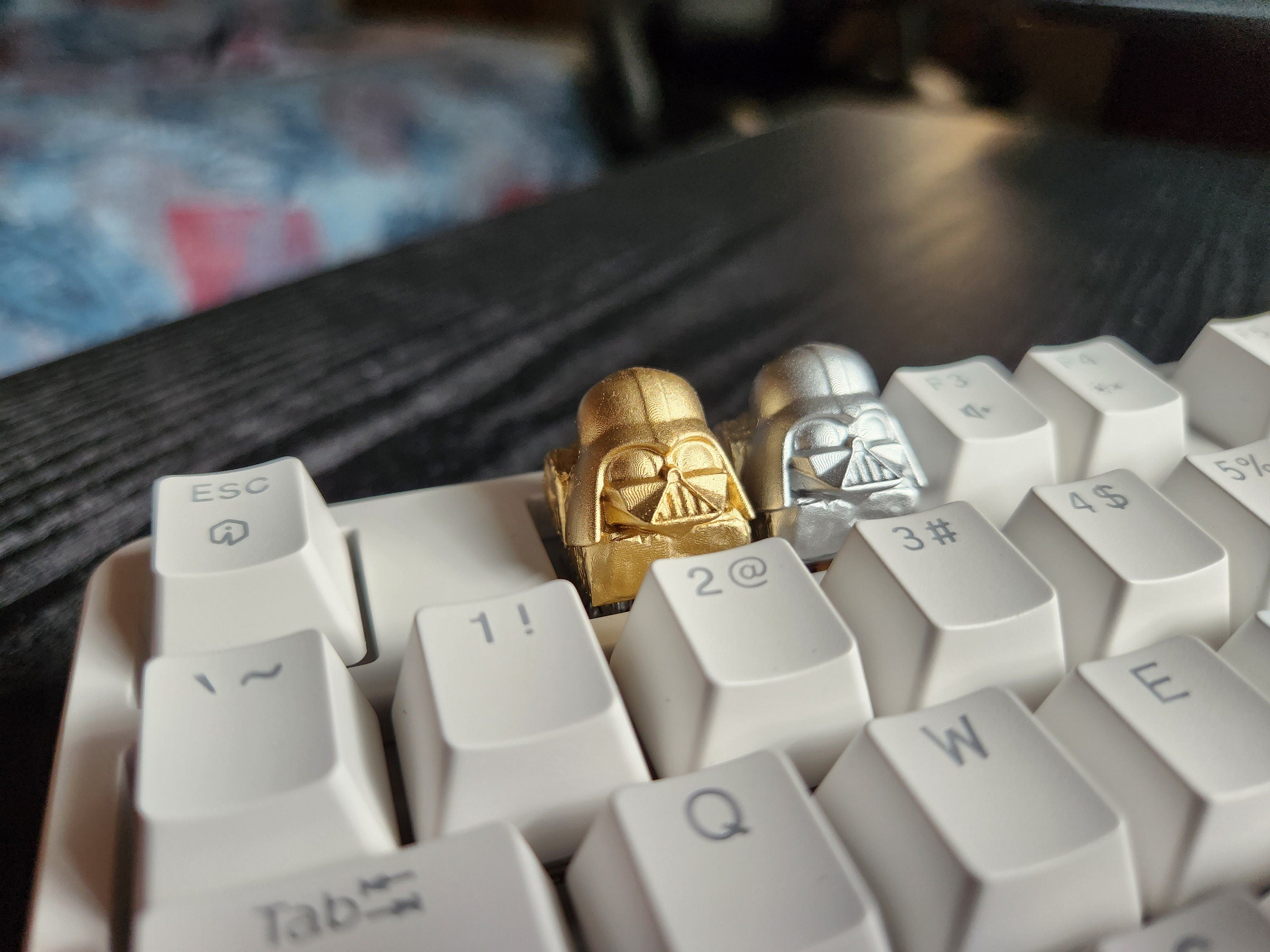 Video Game Metallic Keycap - Hand Painted Cute Keycap Designs, My Hero, Cherry MX