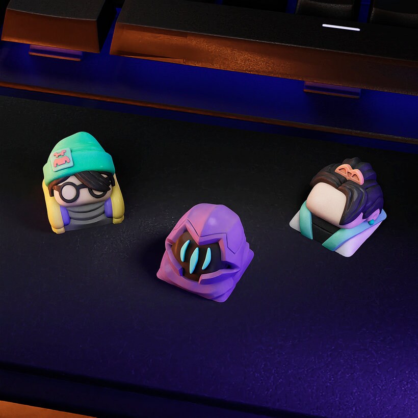 Video Game Keycaps - Hand Painted, Cute Keycap Designs, Cherry MX