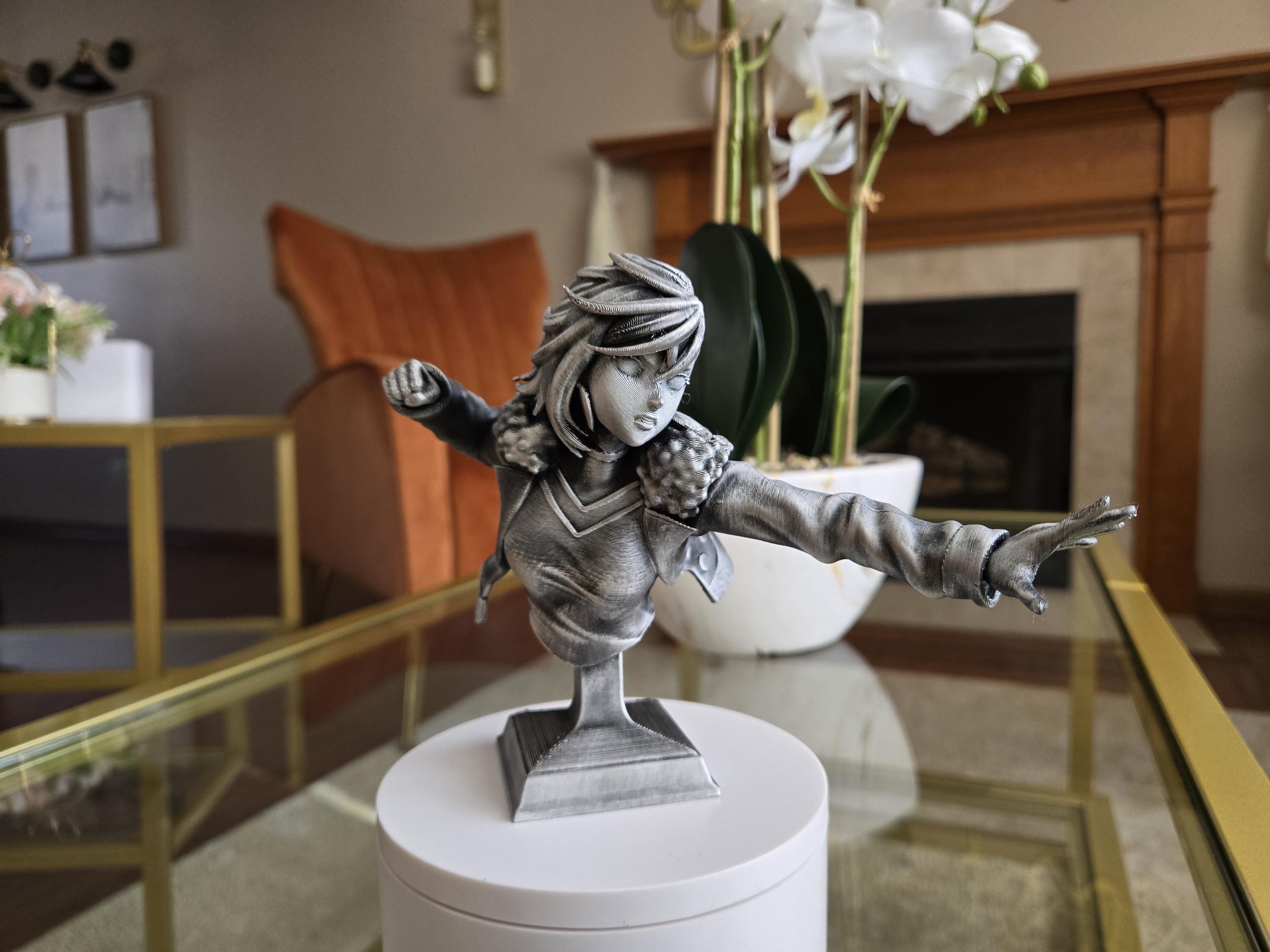 Momo Anime Bust Figure - Perfect for Anime Collectors! - Hand Painted, 7" Tall