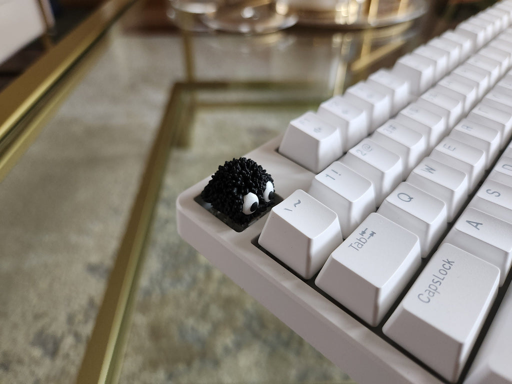 Soot Sprite Keycap - Hand Painted Cute Keycap Designs, Cherry MX