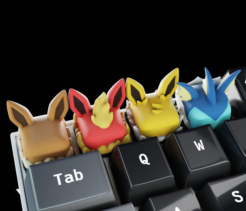 Video Game Keycaps - Hand Painted Cute Keycap Designs, Cherry MX