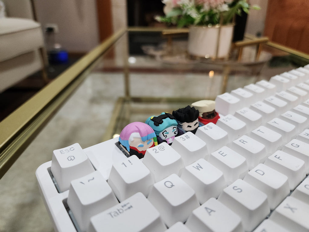 Anime Keycap - Hand Painted, Cute Keycap Designs, Cherry MX, Hiko3D