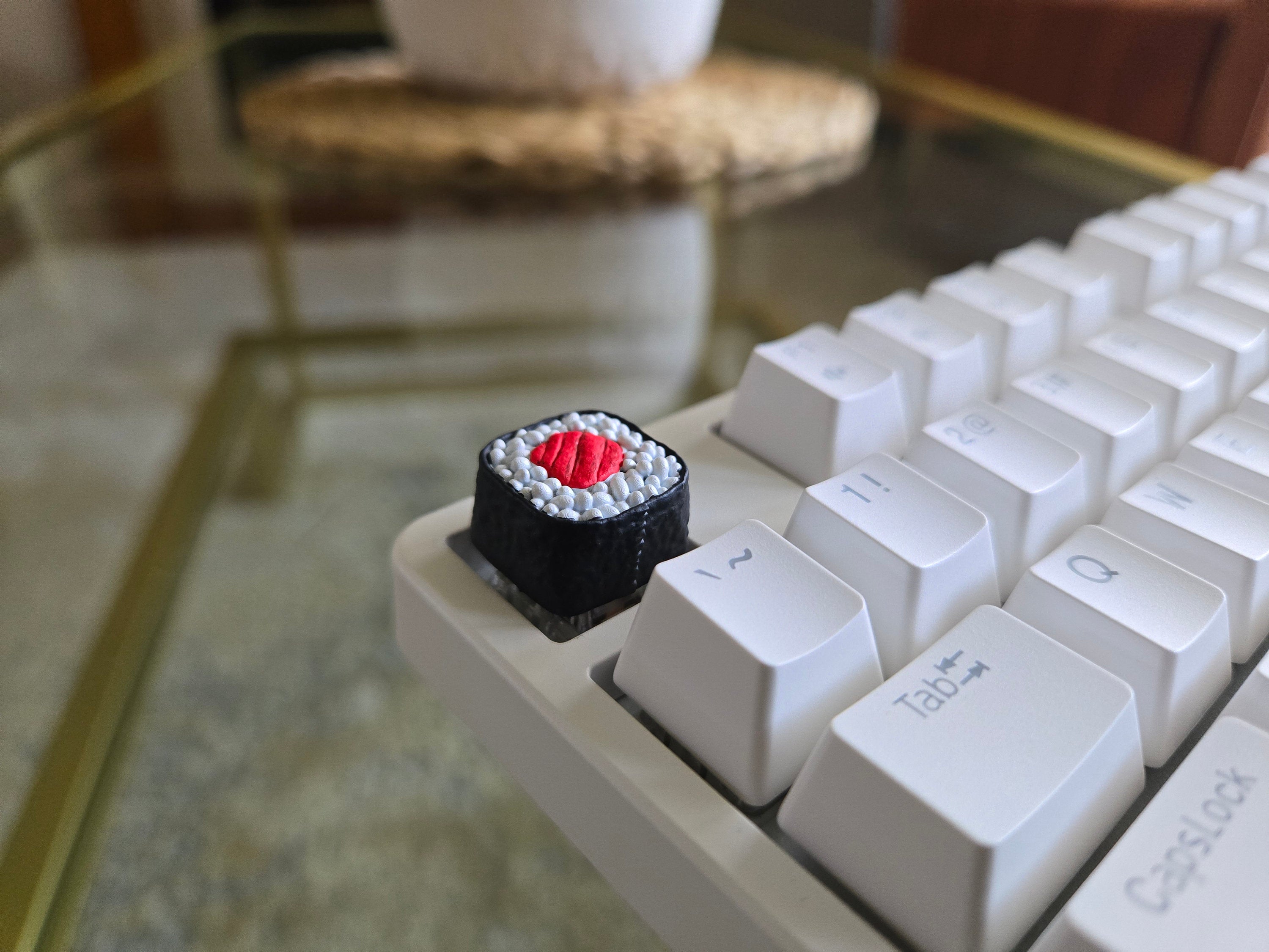 Sushi Keycap - Hand Painted Cute Keycap Designs, Cherry MX