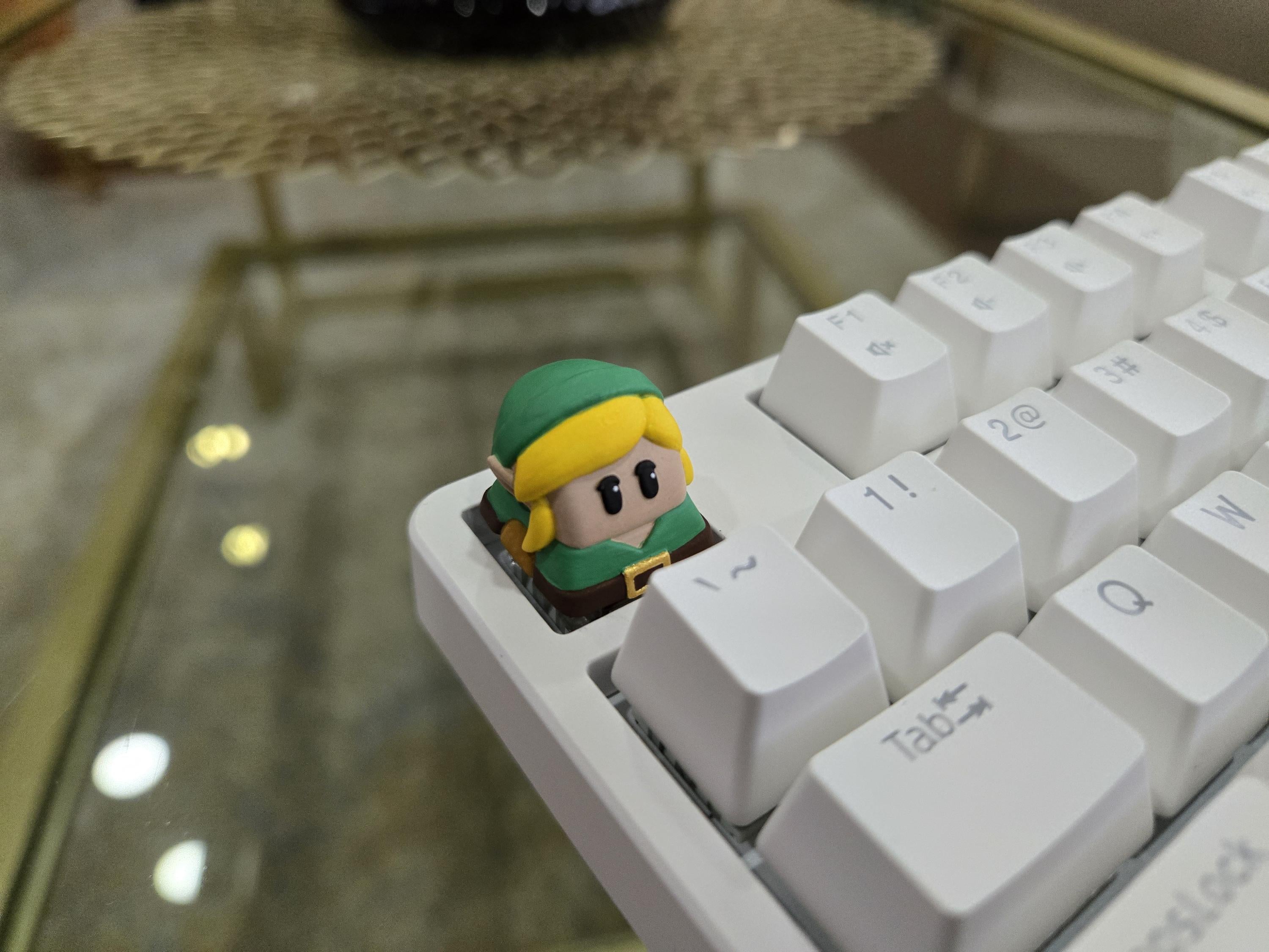 Video Game Link Keycap - Hand Painted, Cute Keycap Designs, Cherry MX