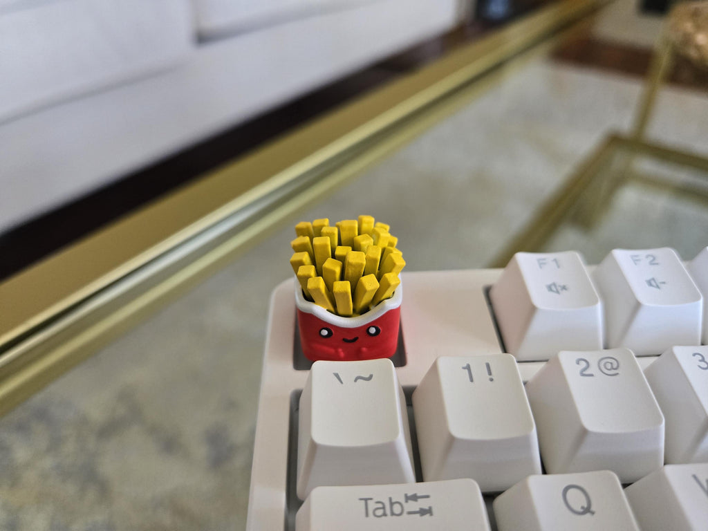 Fries Food Keycap - Hand Painted Cute Keycap Designs, Cherry MX