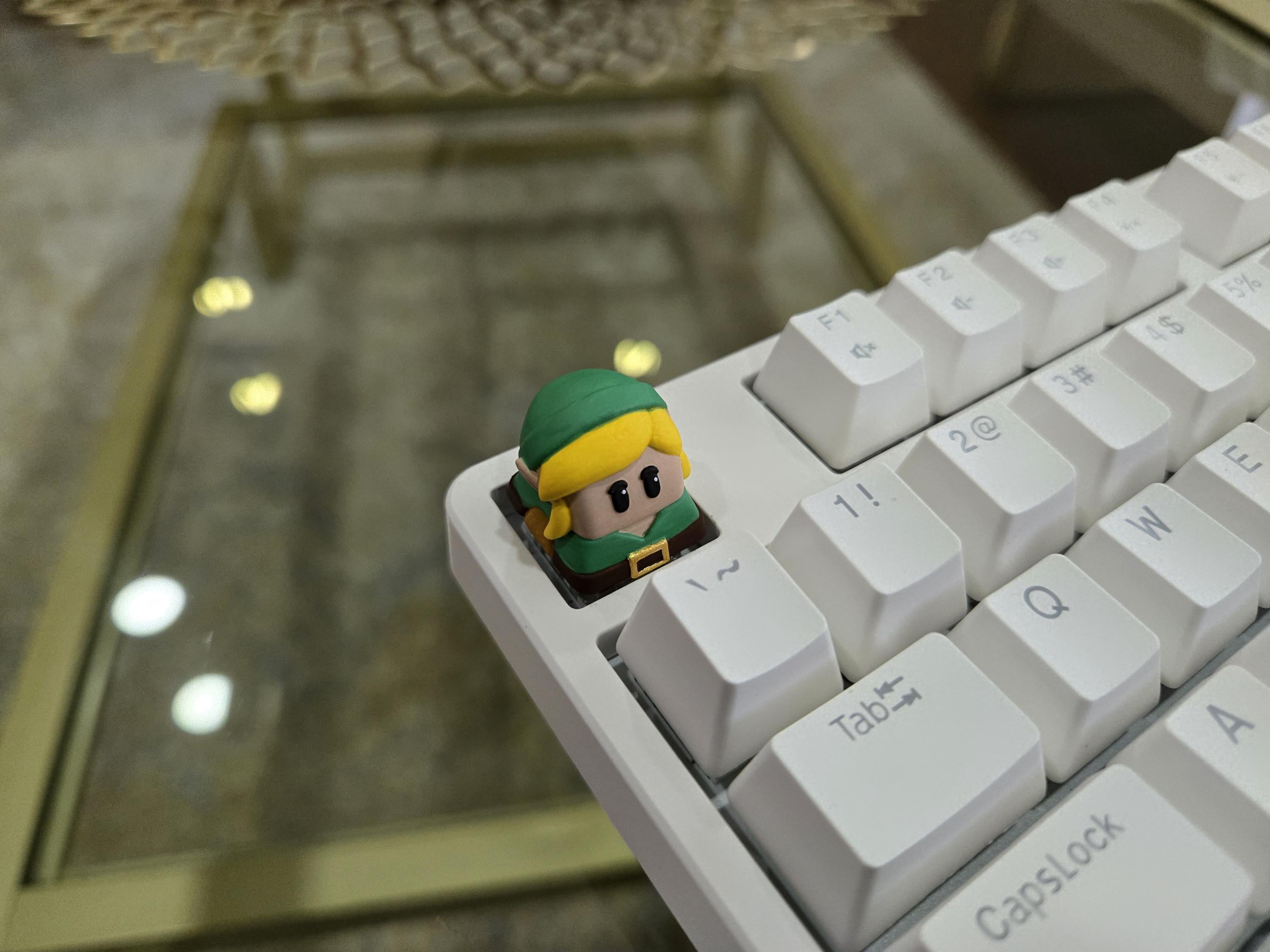 Video Game Link Keycap - Hand Painted, Cute Keycap Designs, Cherry MX
