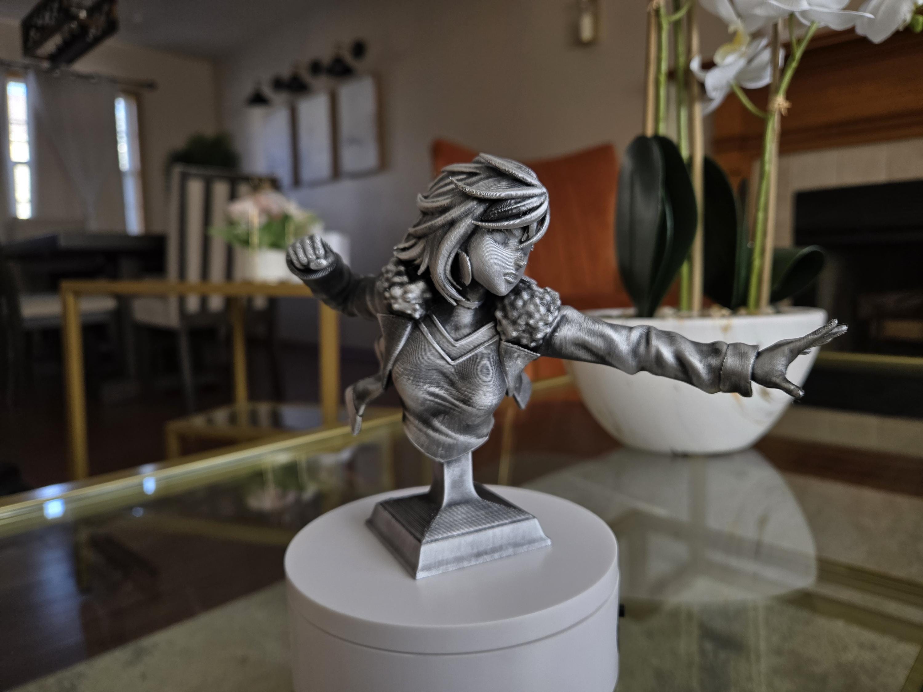 Momo Anime Bust Figure - Perfect for Anime Collectors! - Hand Painted, 7" Tall