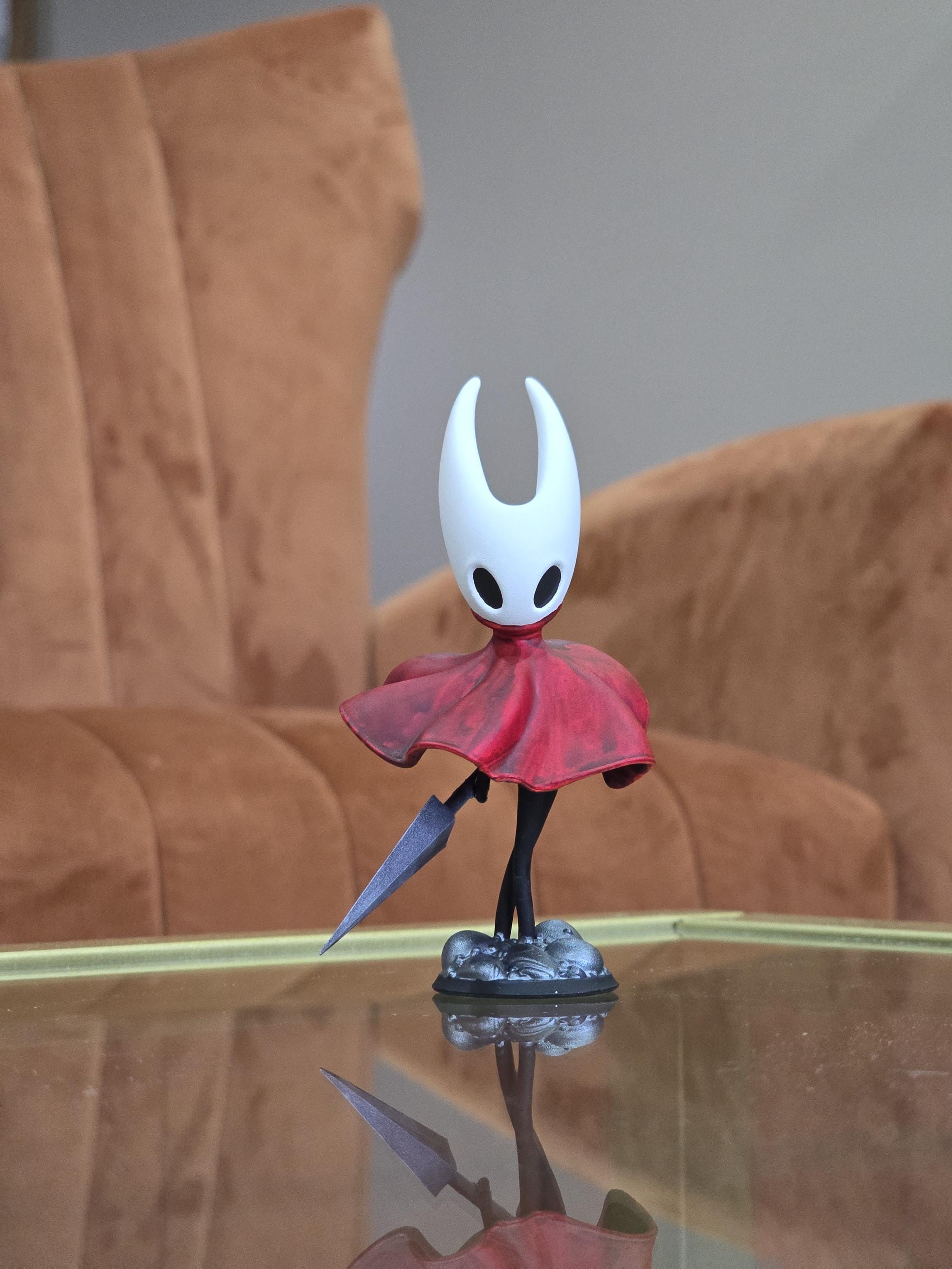 Hollow Knight Silksong Hornet Hand Painted Figure - Full Size 3D Figure Fan Art 200mm Tall