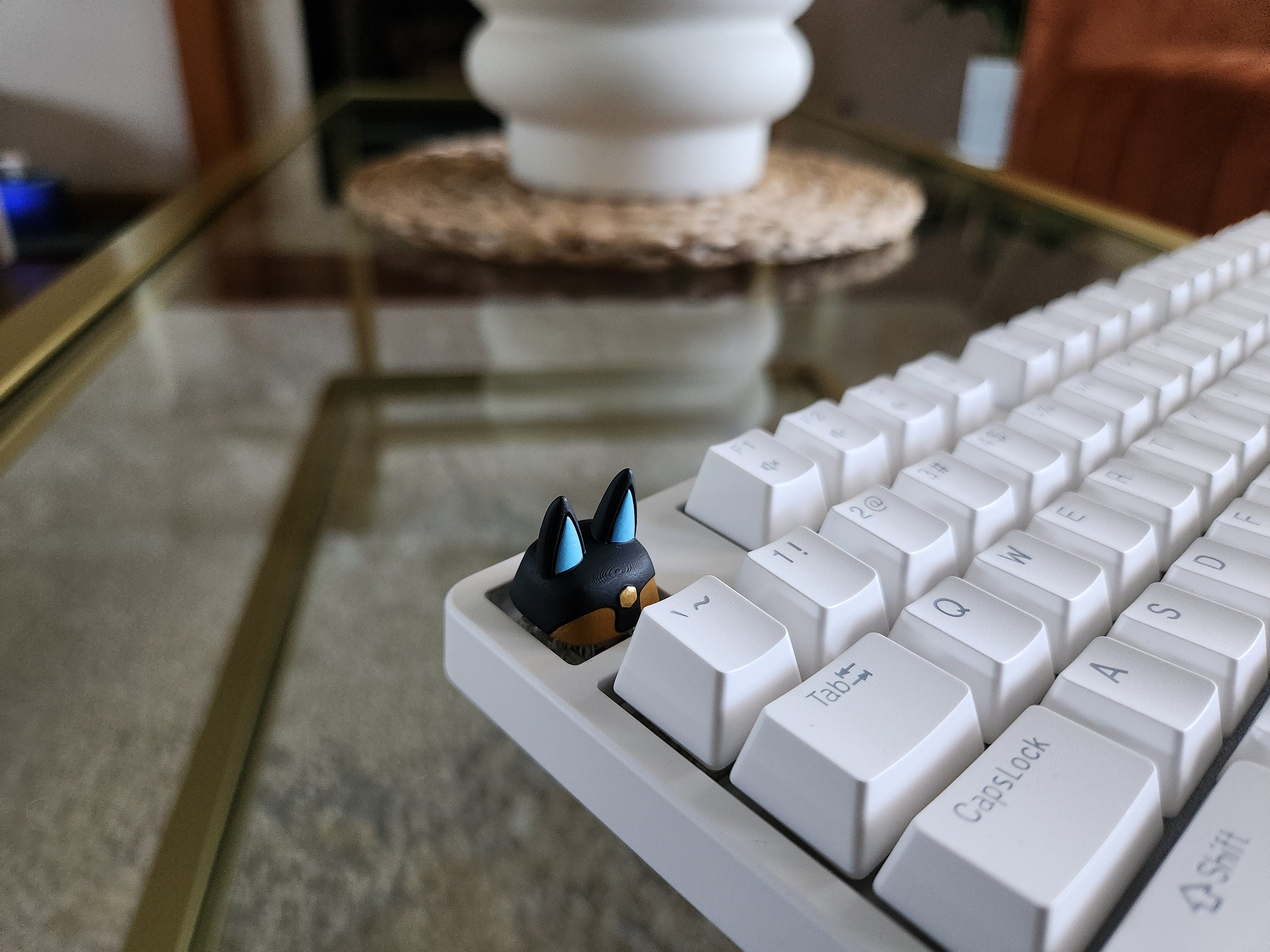 Palworld Anubis Video Game Keycap - Hand Painted Cute Keycap Designs, Cherry MX