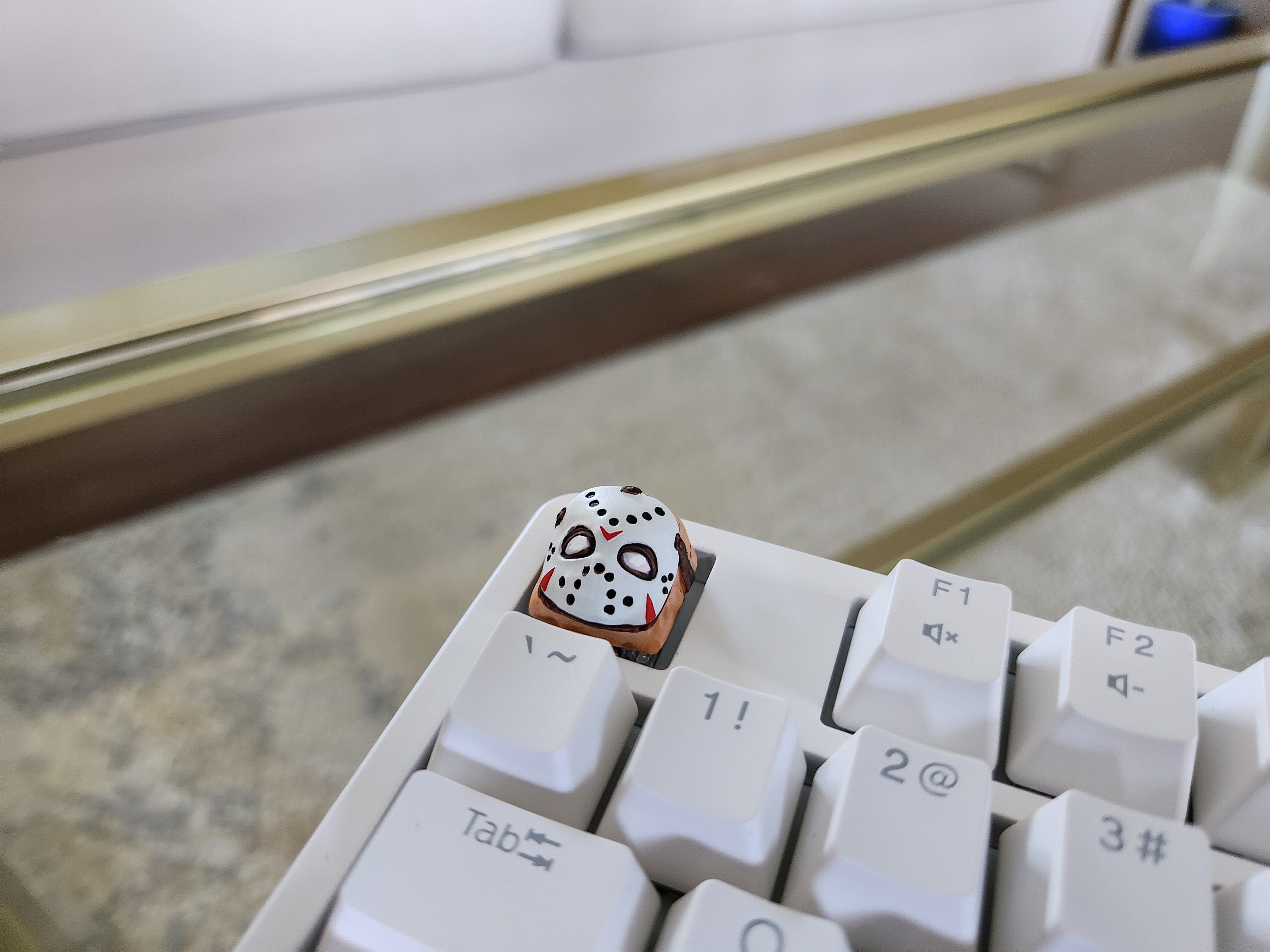 Jason Movie Keycap - Hand Painted Cute Keycap Designs, Cherry MX