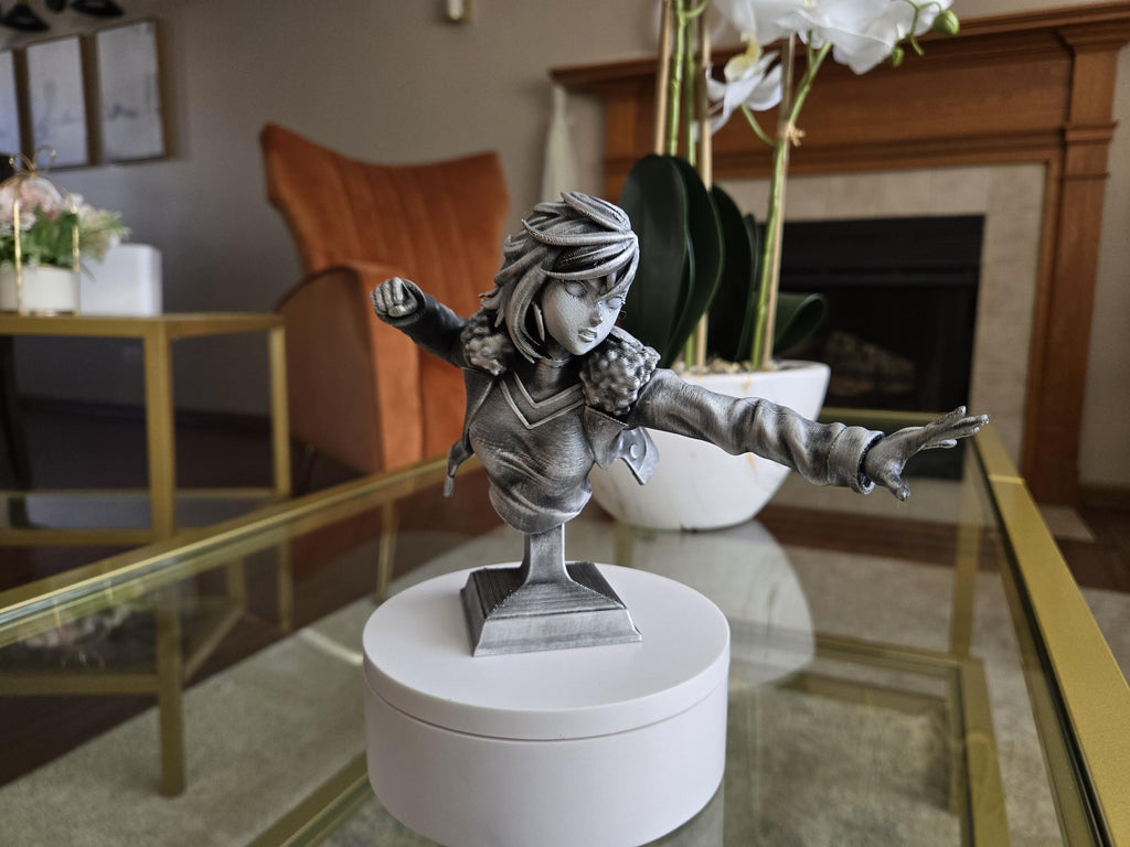 Momo Anime Bust Figure - Perfect for Anime Collectors! - Hand Painted, 7" Tall
