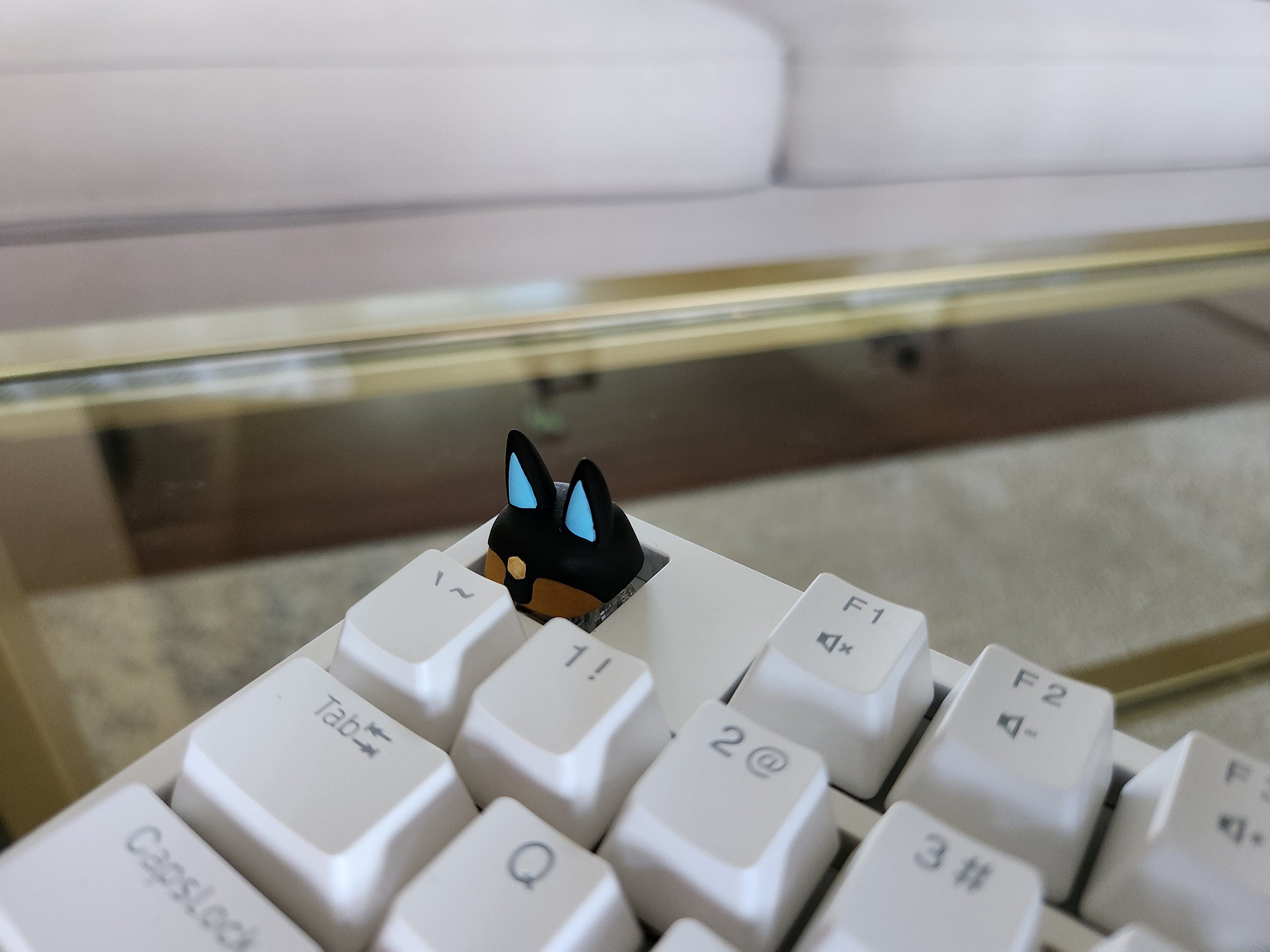 Palworld Anubis Video Game Keycap - Hand Painted Cute Keycap Designs, Cherry MX