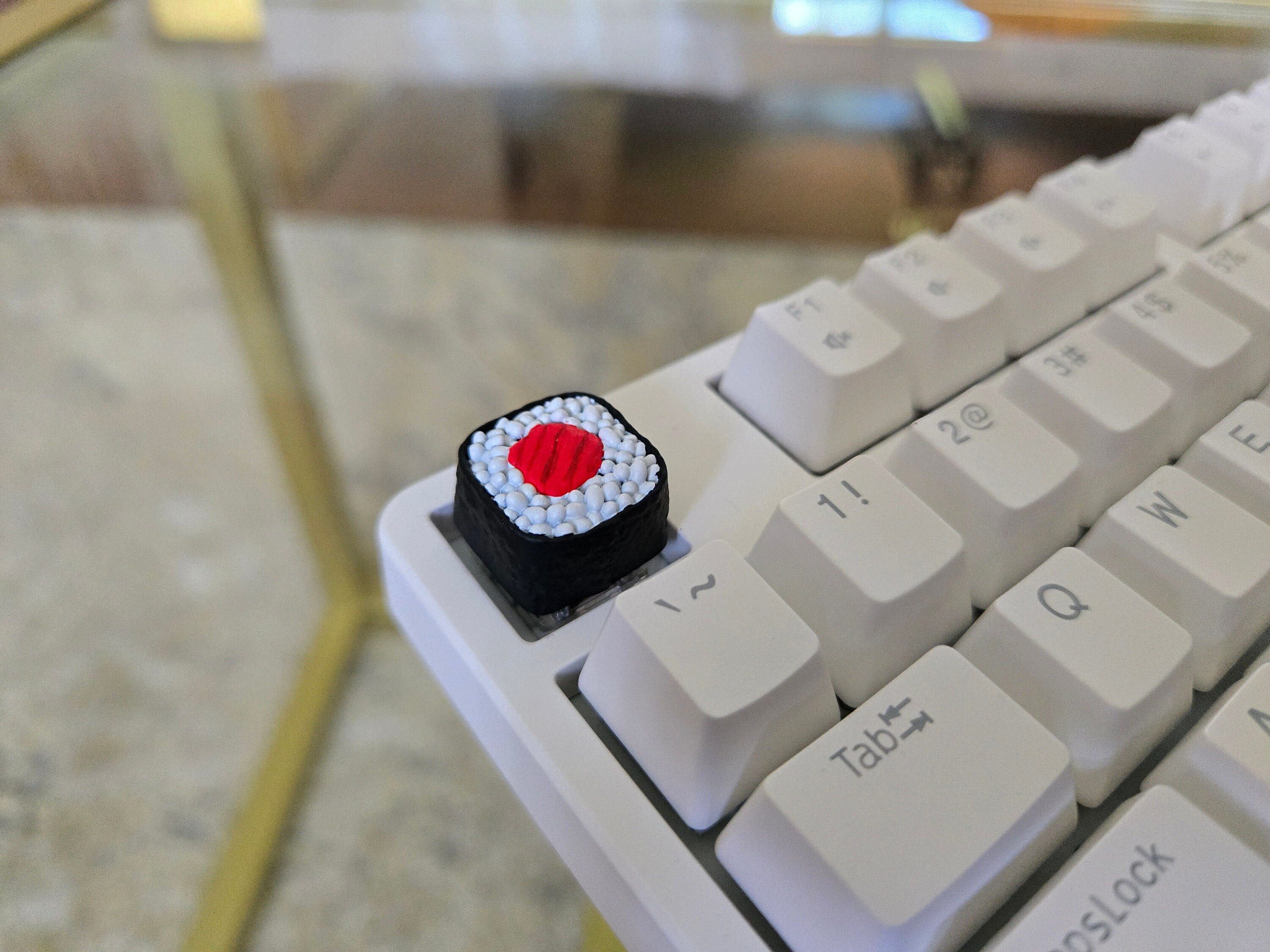 Sushi Keycap - Hand Painted Cute Keycap Designs, Cherry MX