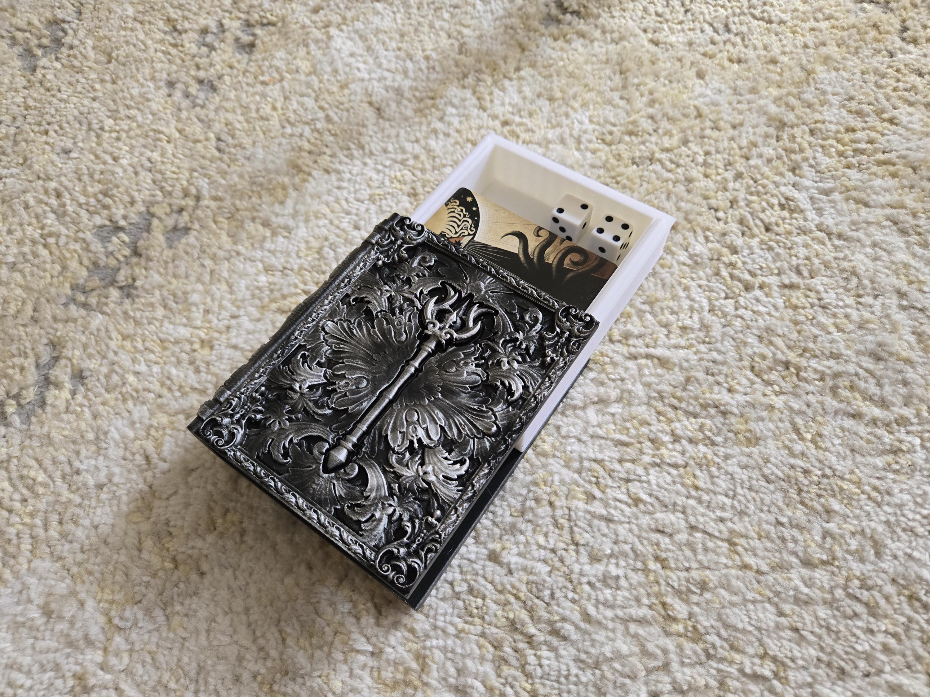 Sorcerer Tome Storage Case - D&D Card, Dice, Miniature Storage