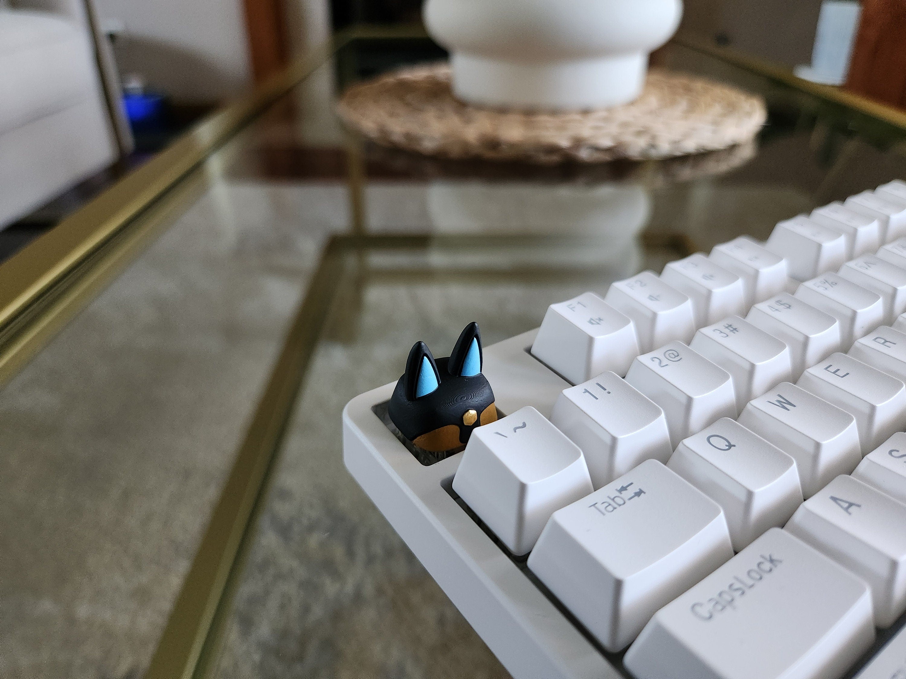 Palworld Anubis Video Game Keycap - Hand Painted Cute Keycap Designs, Cherry MX