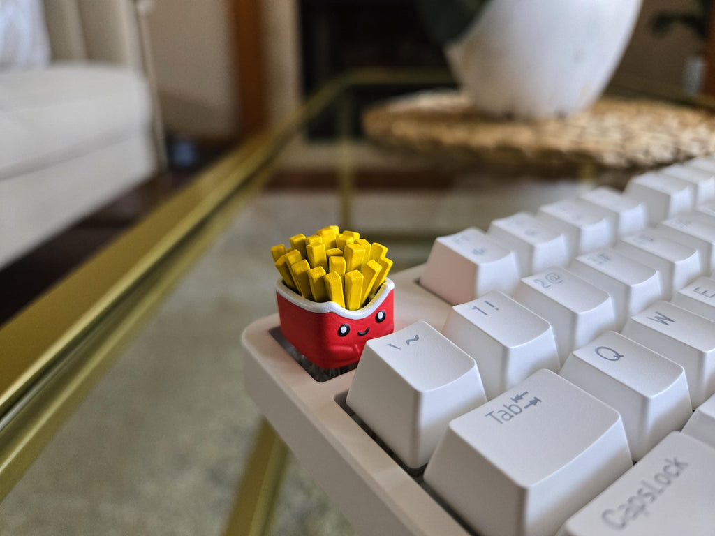 Fries Food Keycap - Hand Painted Cute Keycap Designs, Cherry MX