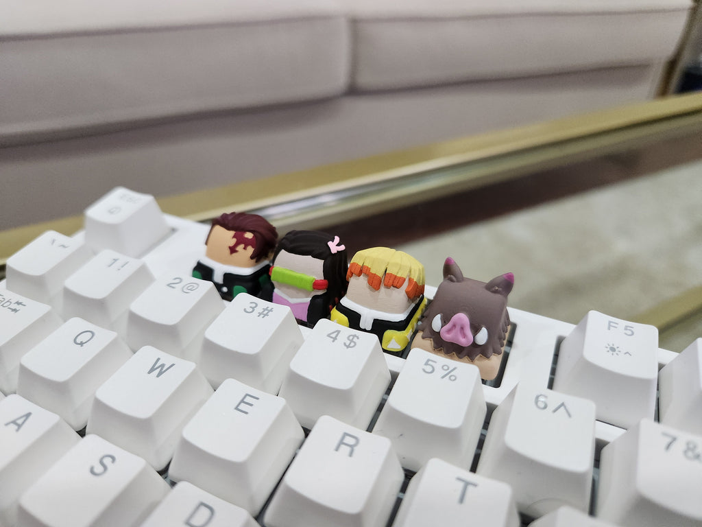 Anime Keycap - Hand Painted, Cute Keycap Designs, Cherry MX, Hiko3D
