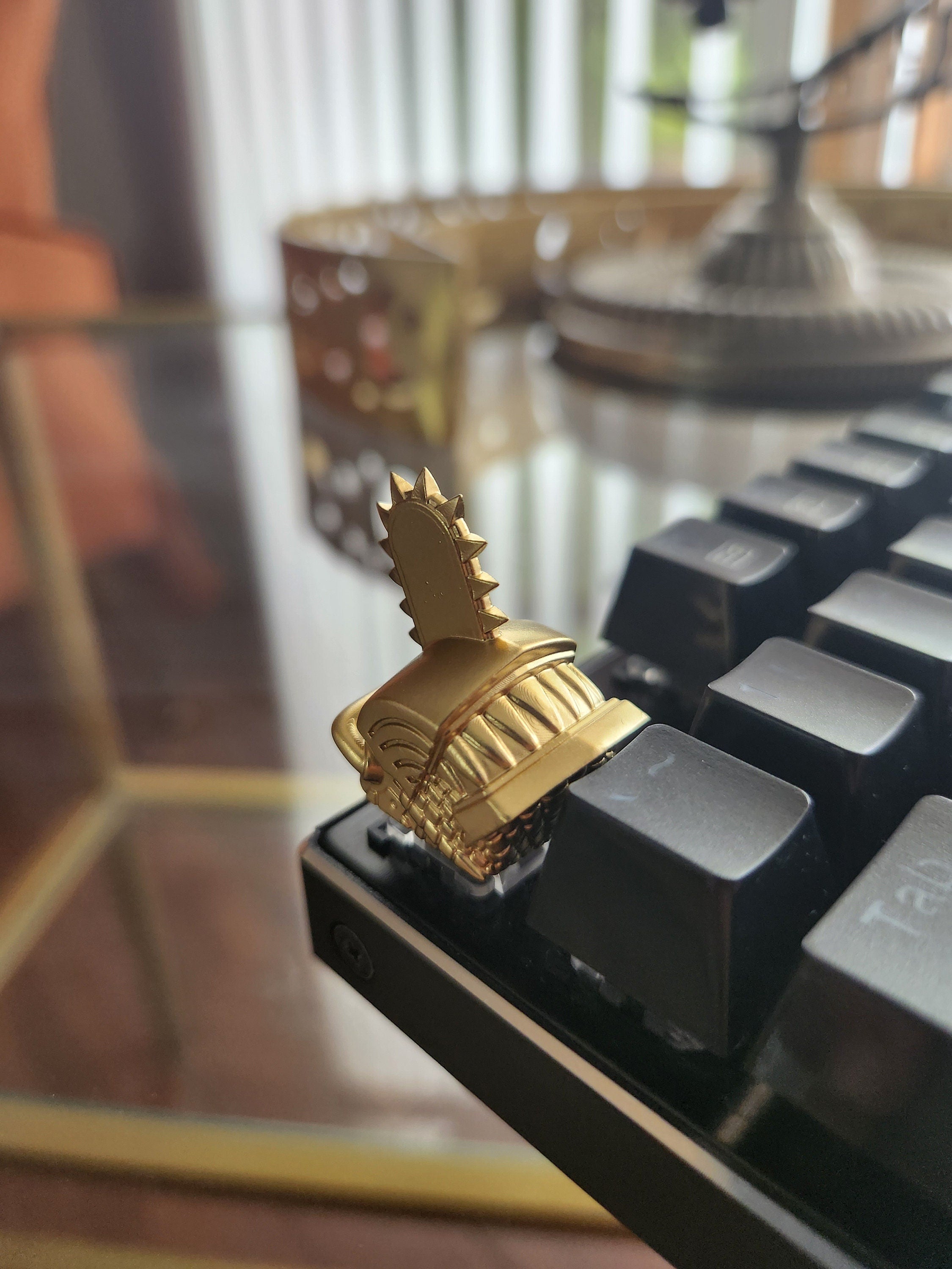 Anime Metallic Keycap - Hand Painted Cute Keycap Designs, Cherry MX