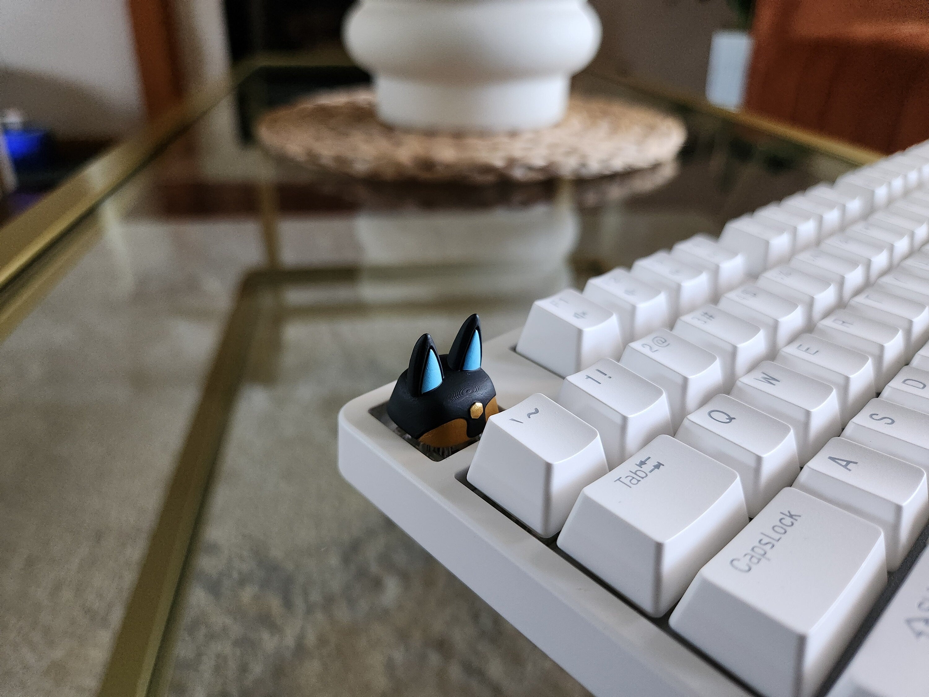 Palworld Anubis Video Game Keycap - Hand Painted Cute Keycap Designs, Cherry MX