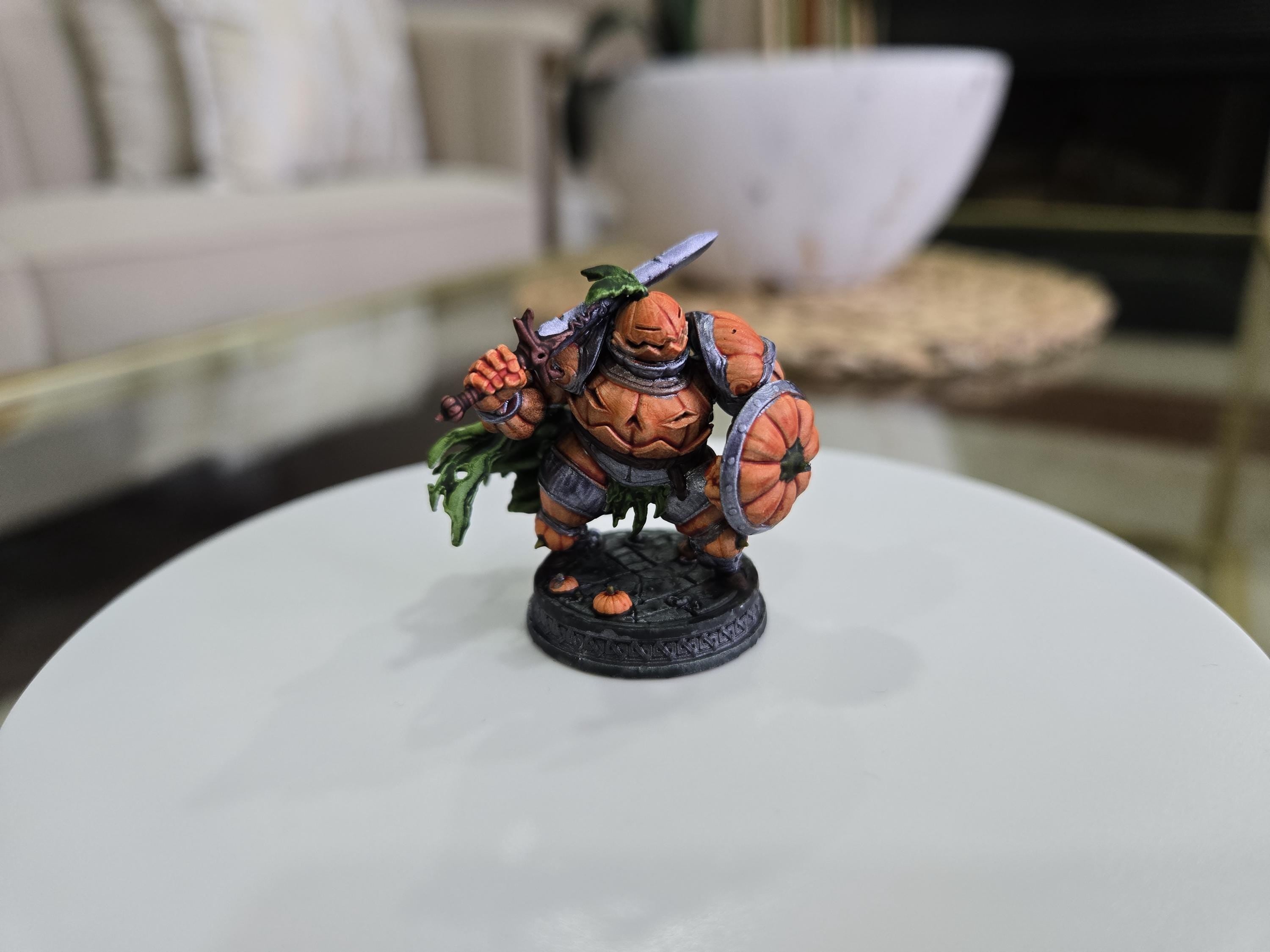 Pumpkin Knight - D&D 5e Character by Witchguild Minis, Digital Character Sheet Included