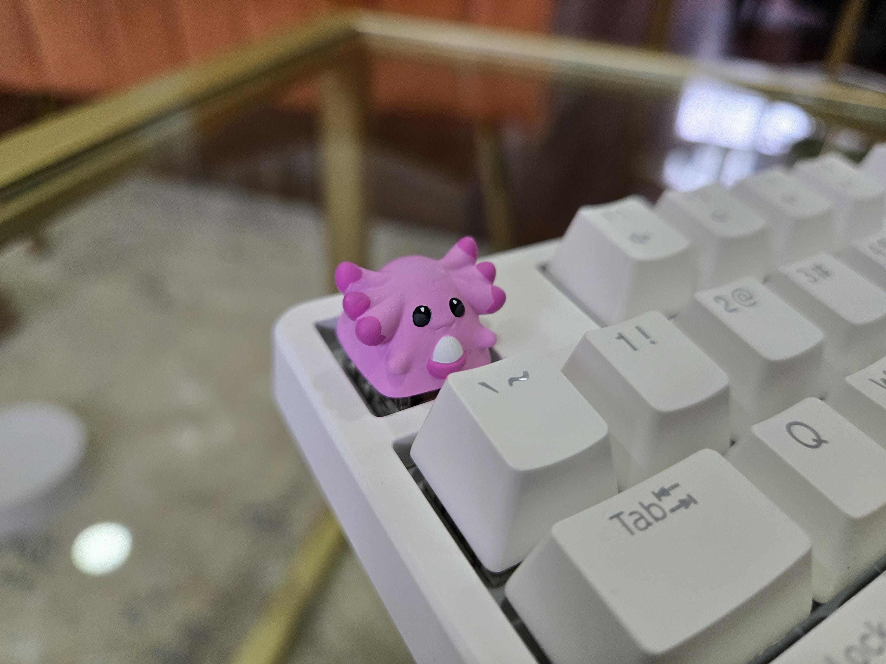 Anime Chansey Keycap - Hand Painted Cute Keycap Designs, Cherry MX