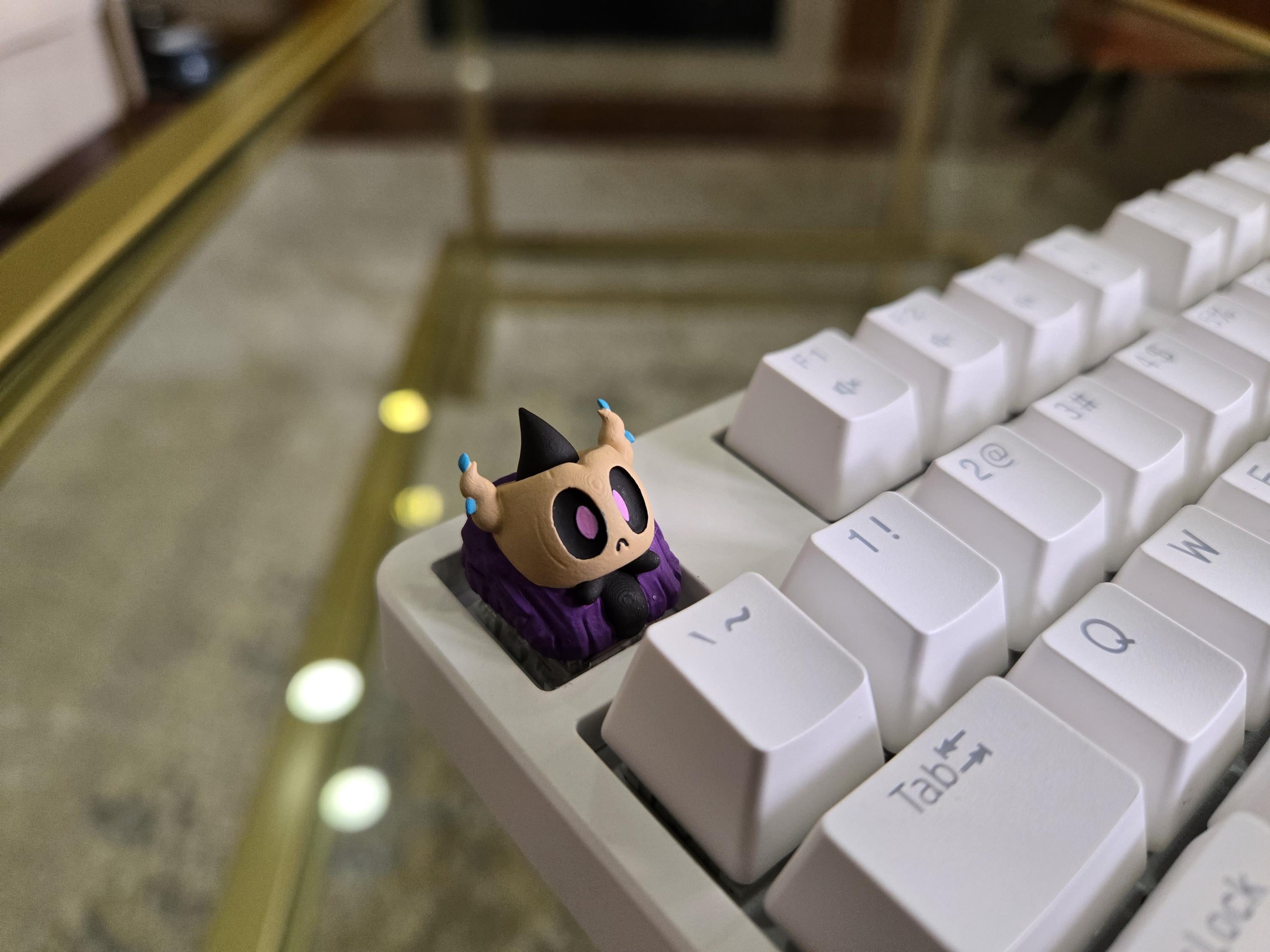 Anime Phantump Keycap - Halloween Hand Painted Cute Keycap Designs, Cherry MX