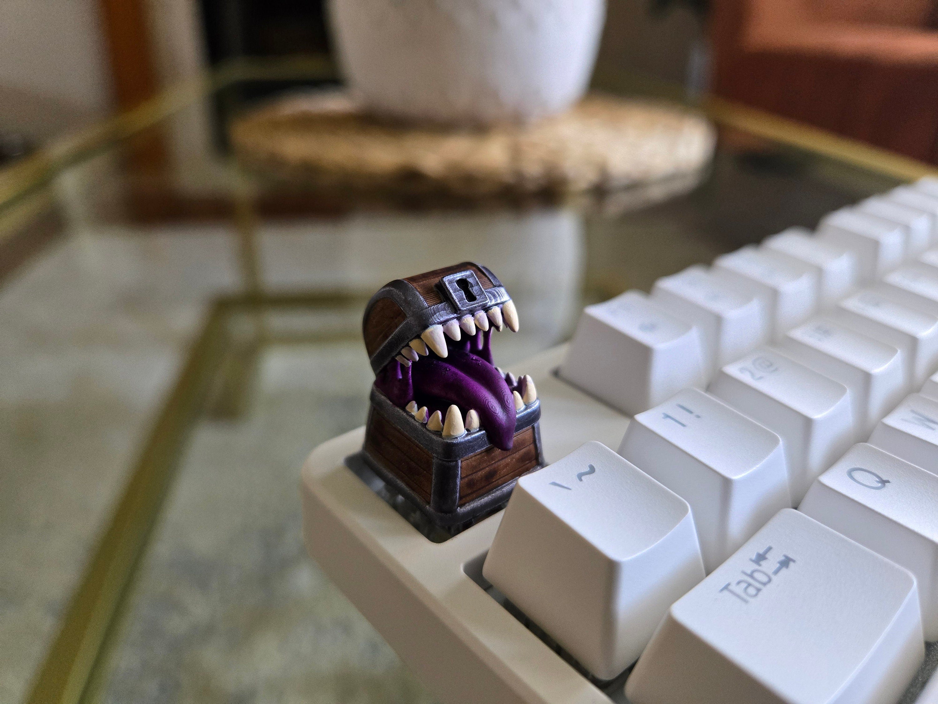 Mimic Chest Keycap - Hand Painted Cute Keycap Designs, Cherry MX