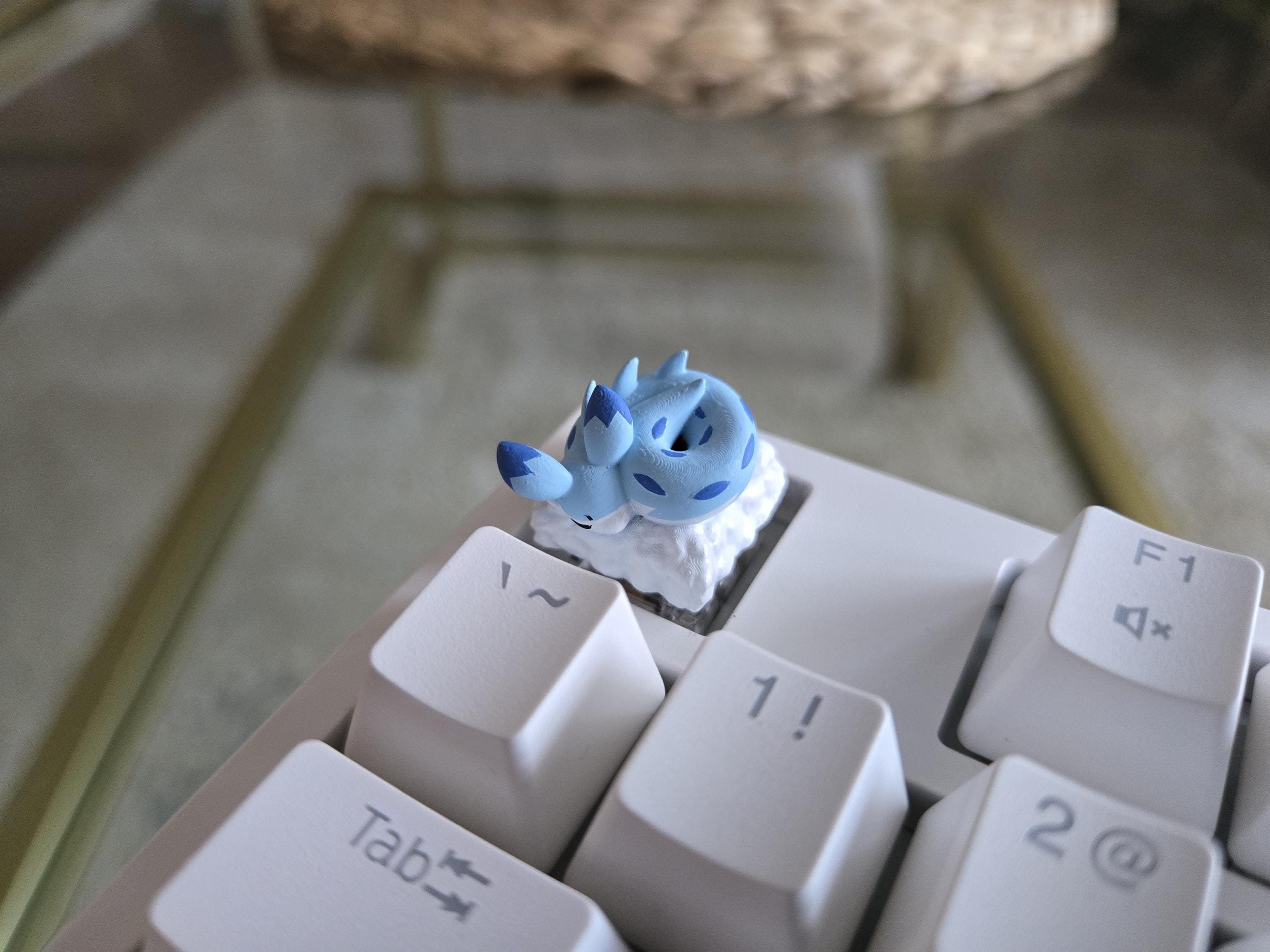 Palworld Chillet Video Game Keycap - Hand Painted, Cute Keycap Designs, Cherry MX
