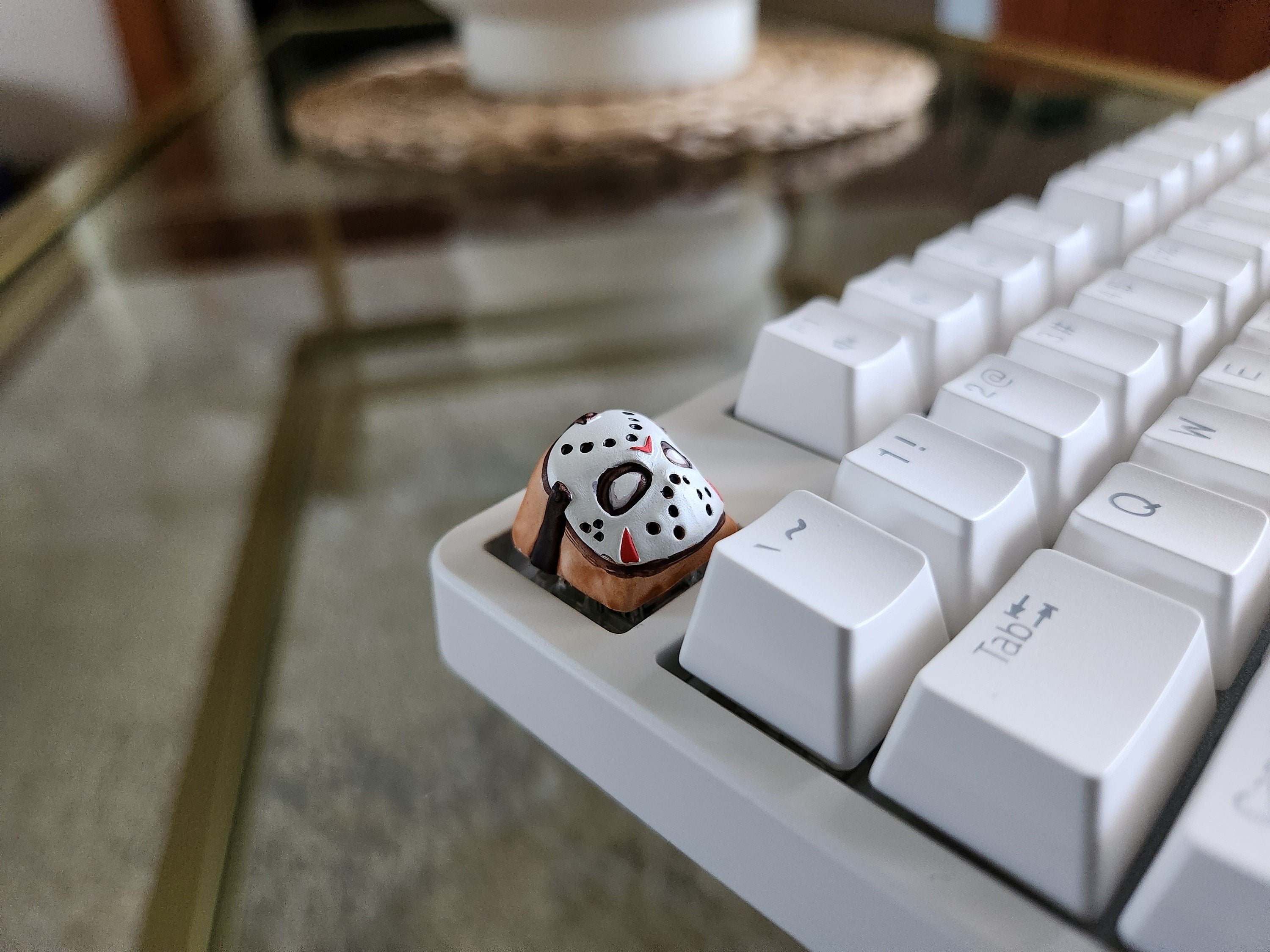 Jason Movie Keycap - Hand Painted Cute Keycap Designs, Cherry MX