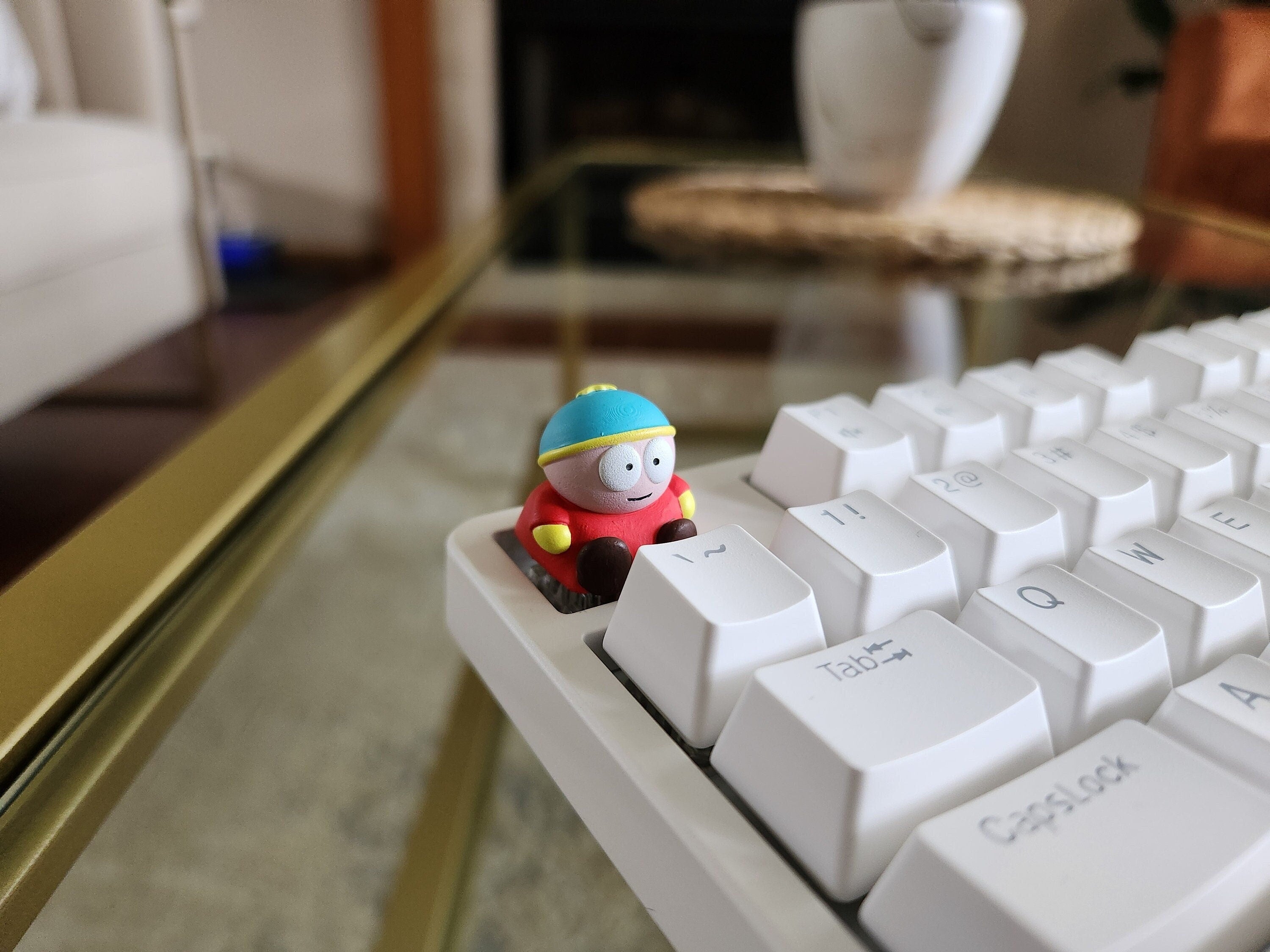 Cartoon Eric Keycap - Hand Painted Cute Keycap Designs, Cherry MX