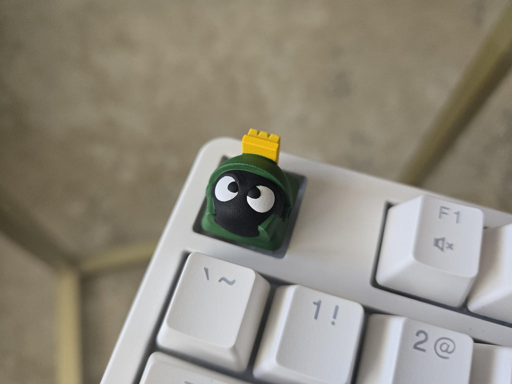 Marvin the Martian Keycap - Hand Painted Cute Keycap Designs, Cherry MX