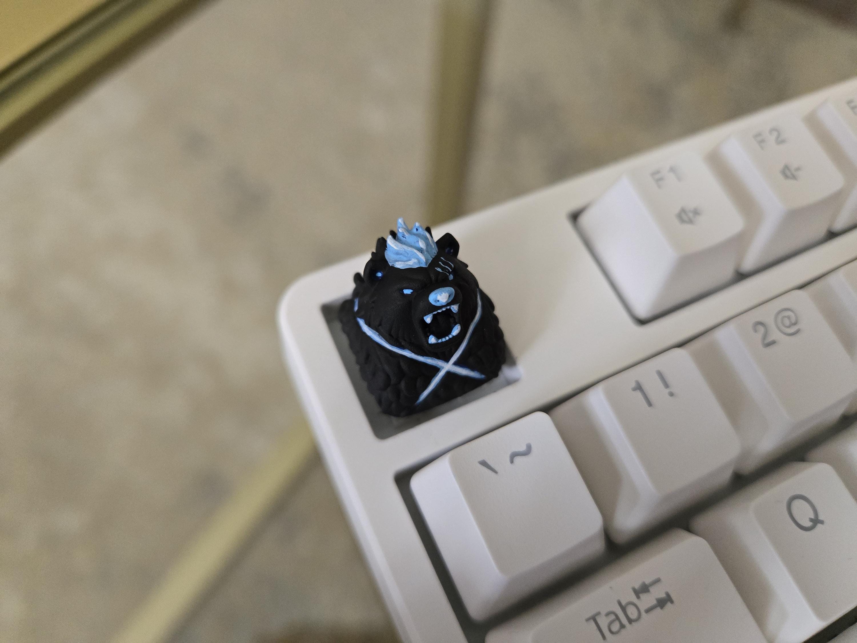 Anime Shadow Tank Keycap - Hand Painted Cute Keycap Designs, Cherry MX
