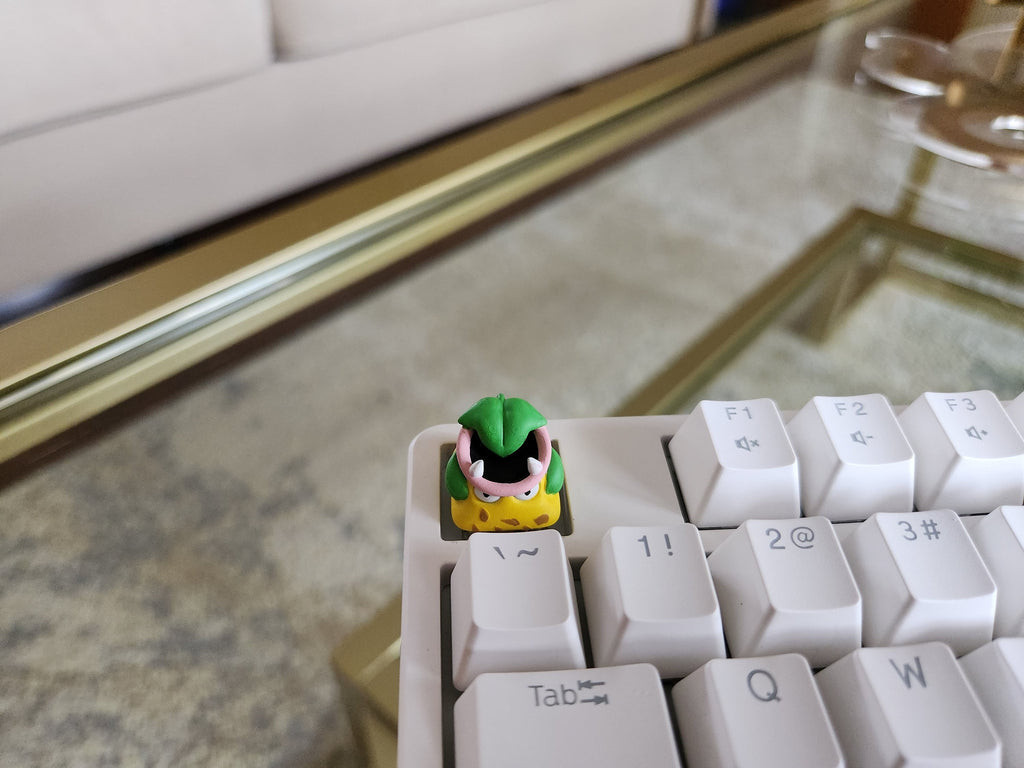 Anime Victreebel Keycap - Hand Painted Cute Keycap Designs, Cherry MX