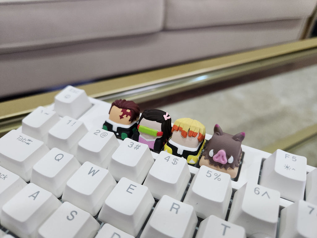Anime Keycap - Hand Painted, Cute Keycap Designs, Cherry MX, Hiko3D