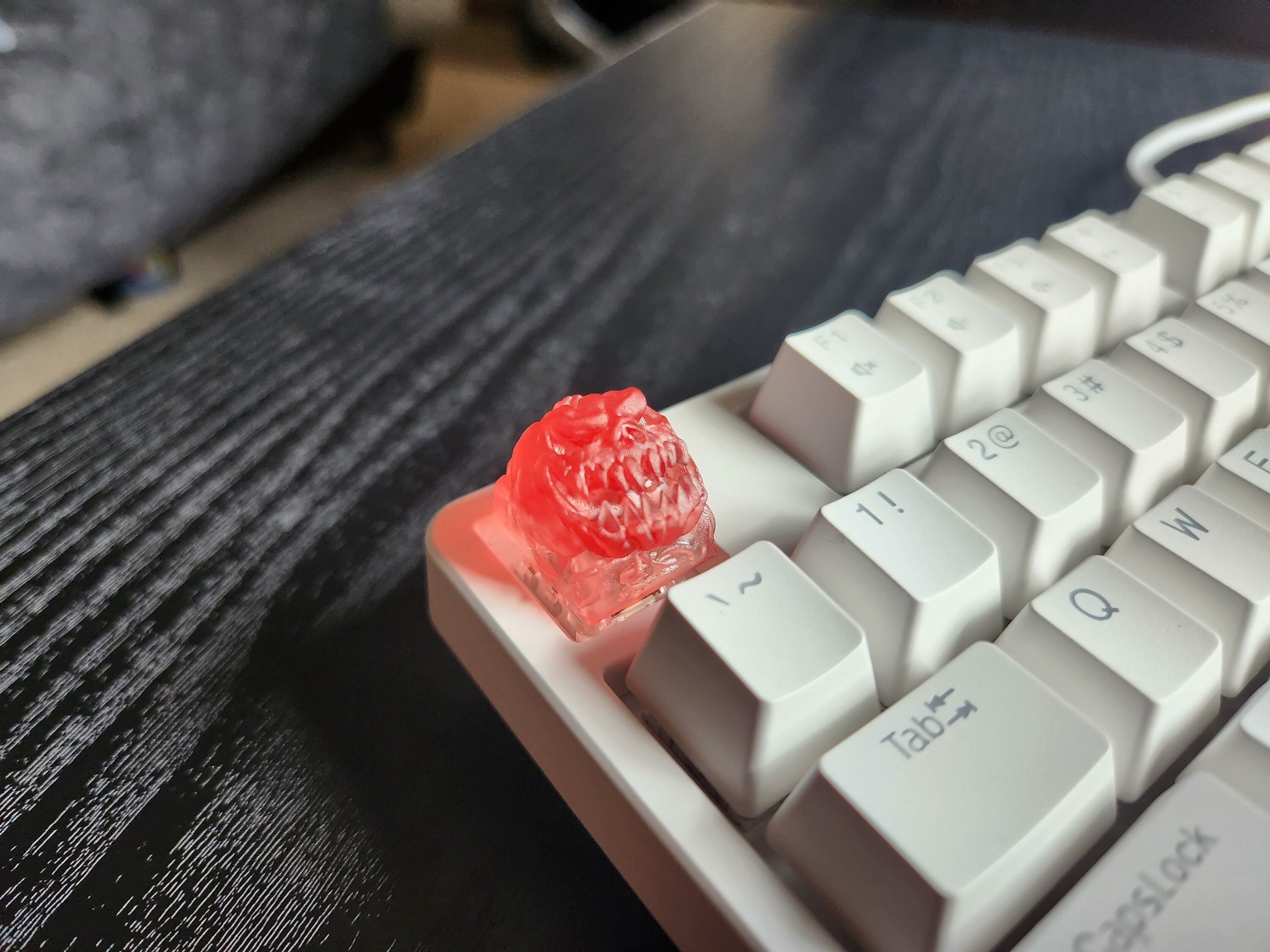 Hollow Pumpkin Keycap - Clear Transparent Cute Keycap Designs, Cherry MX, Multiple Colors
