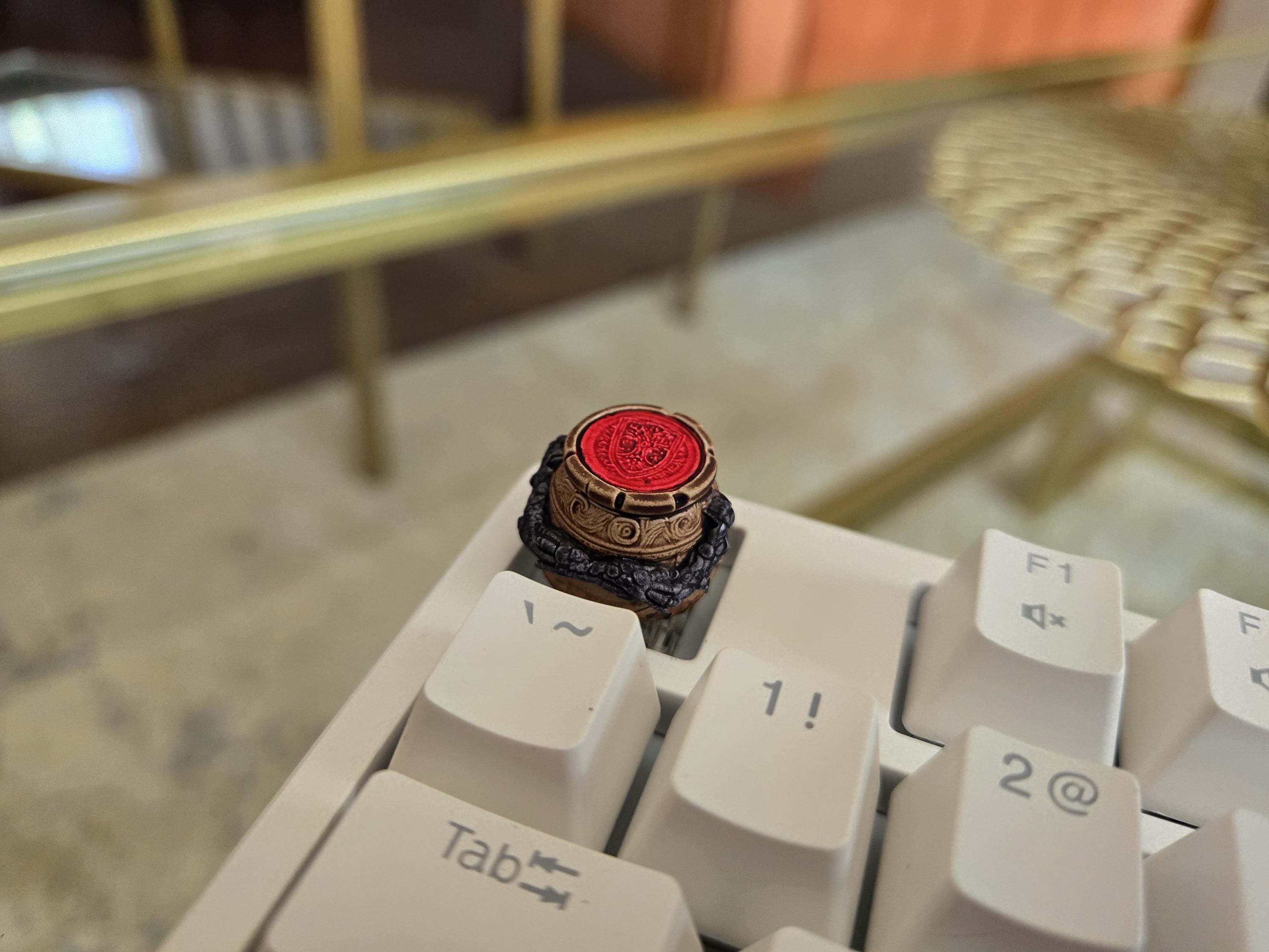 Alexander Pot Video Game Fanart Keycap - Hand Painted Cute Keycap Designs, Cherry MX